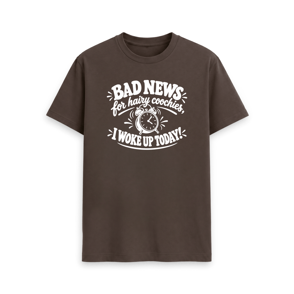 Chocolate Printed T-shirt Front