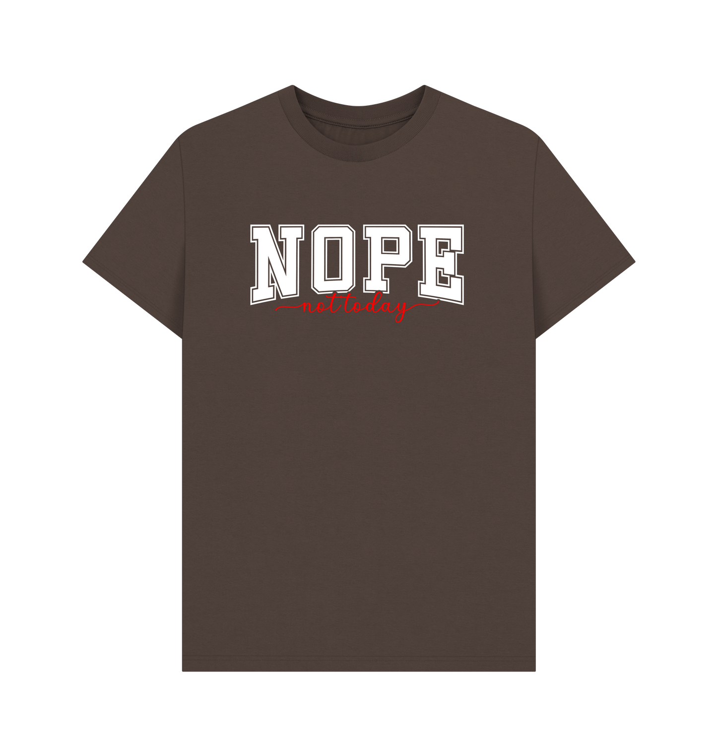 Chocolate Printed T-shirt Front
