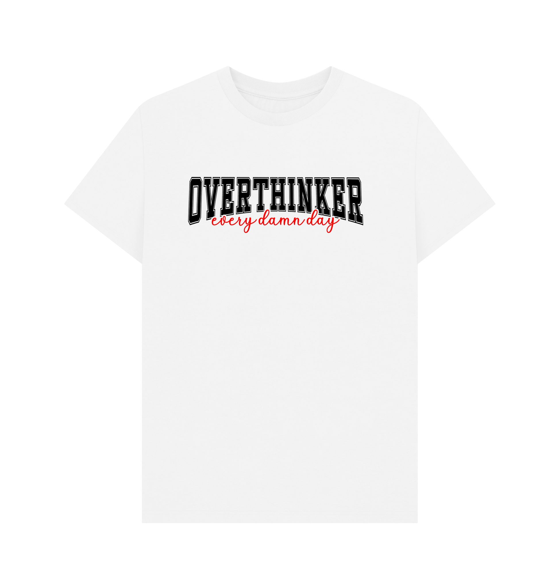 White Printed T-shirt Front