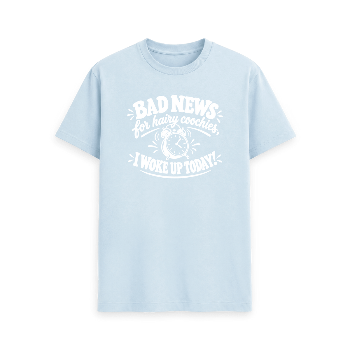 Sky Blue Printed T-shirt Front