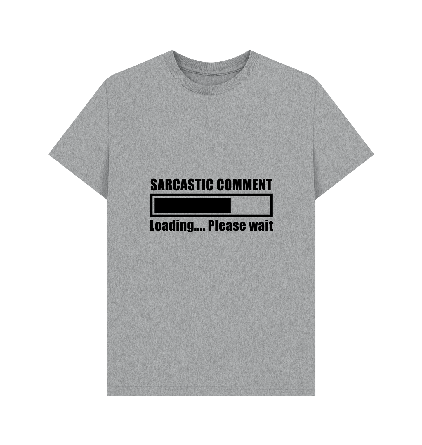 Athletic Grey Printed T-shirt Front