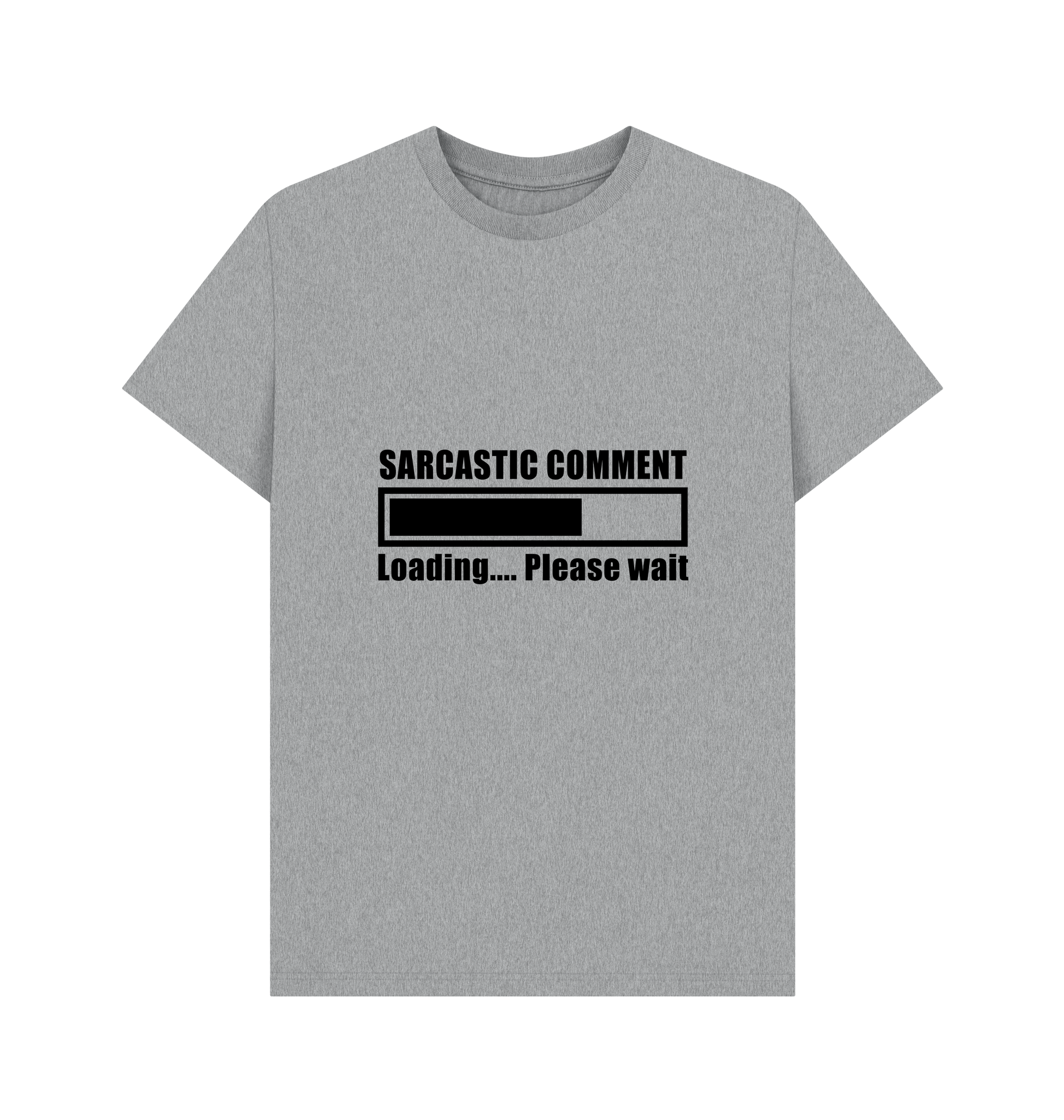 Athletic Grey Printed T-shirt Front
