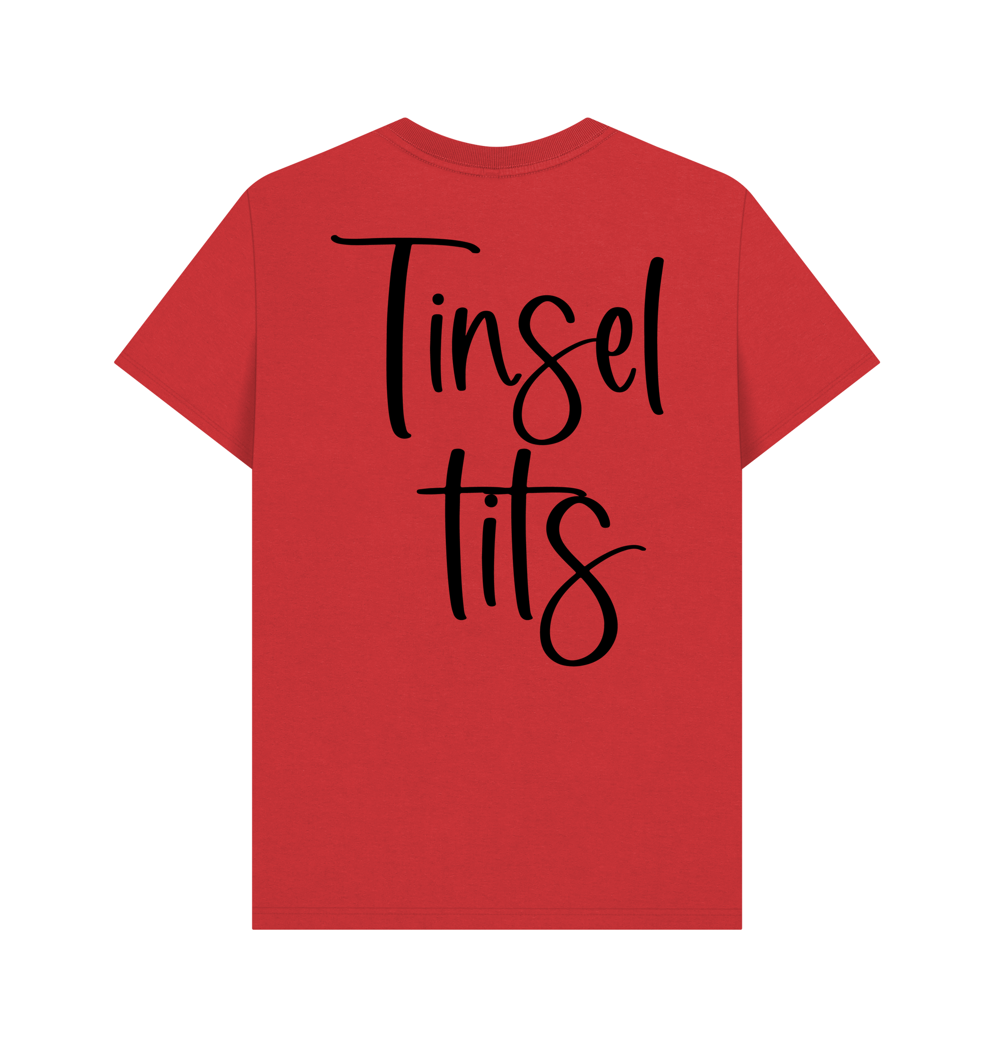 Red Printed T-shirt Back