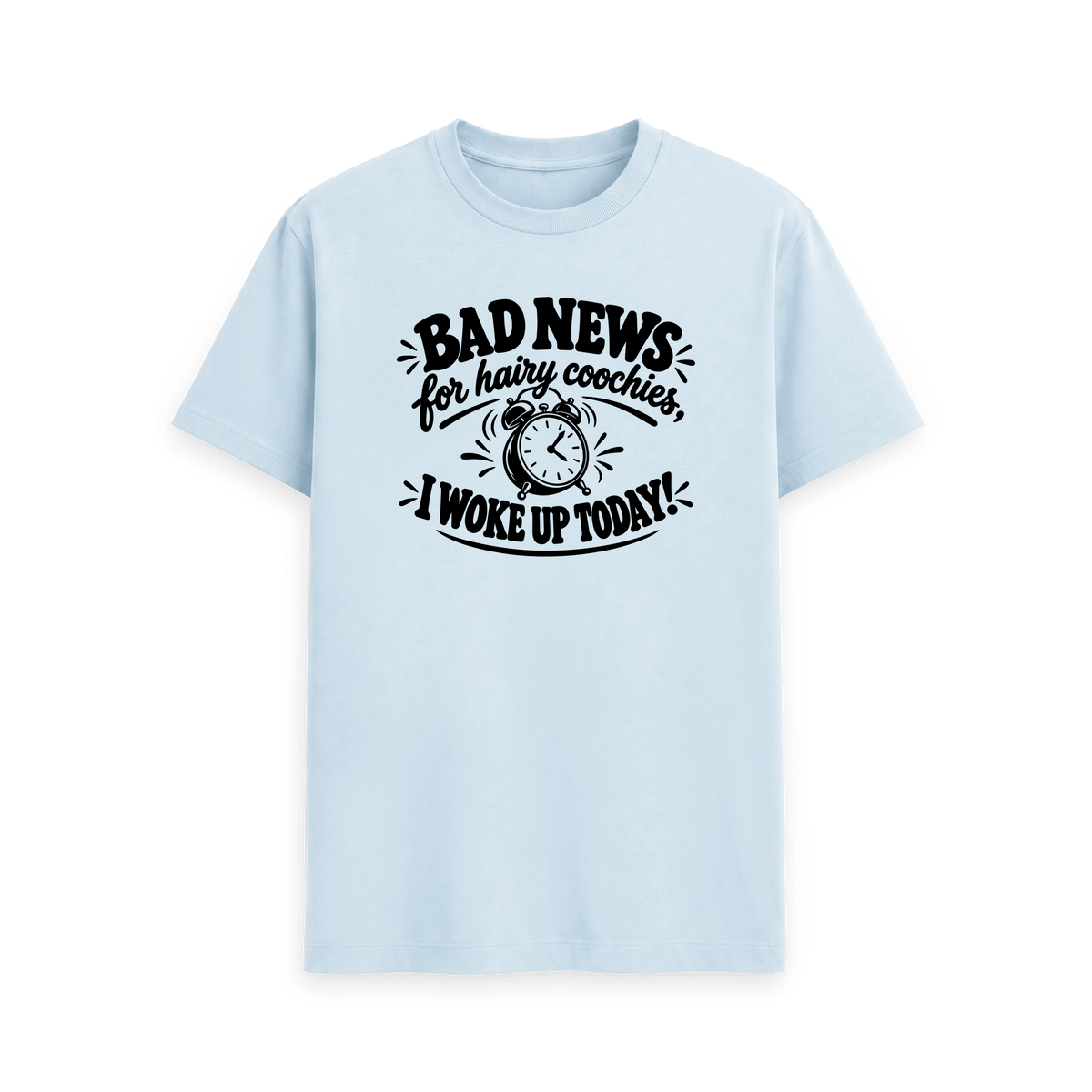 Sky Blue Printed T-shirt Front