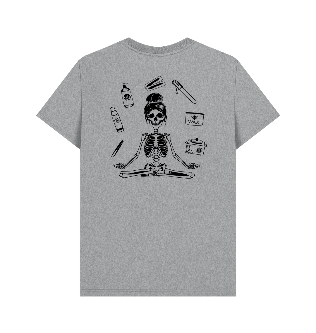 Athletic Grey BACK DESIGN - WAX SKELETON black
