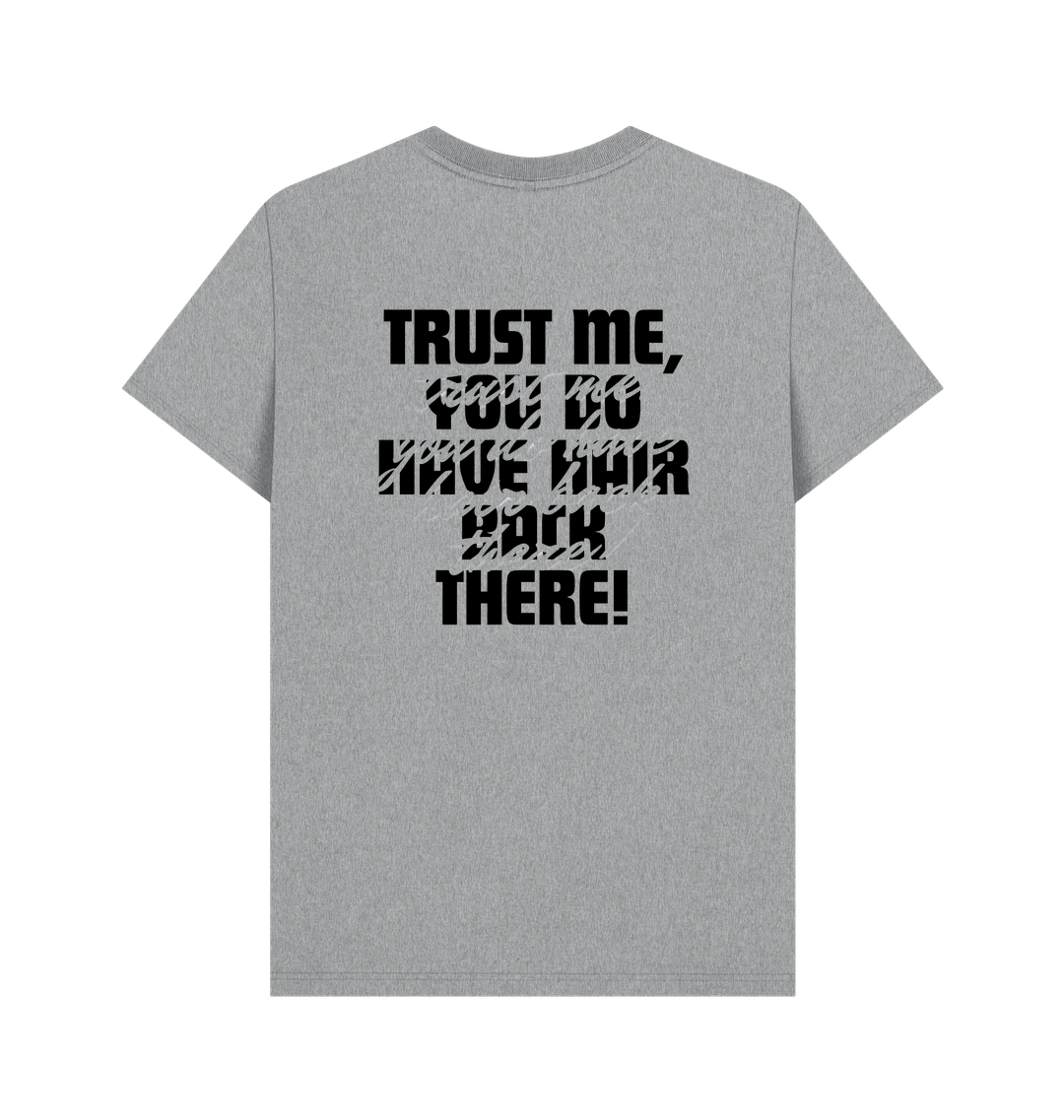 Athletic Grey Printed T-shirt Back