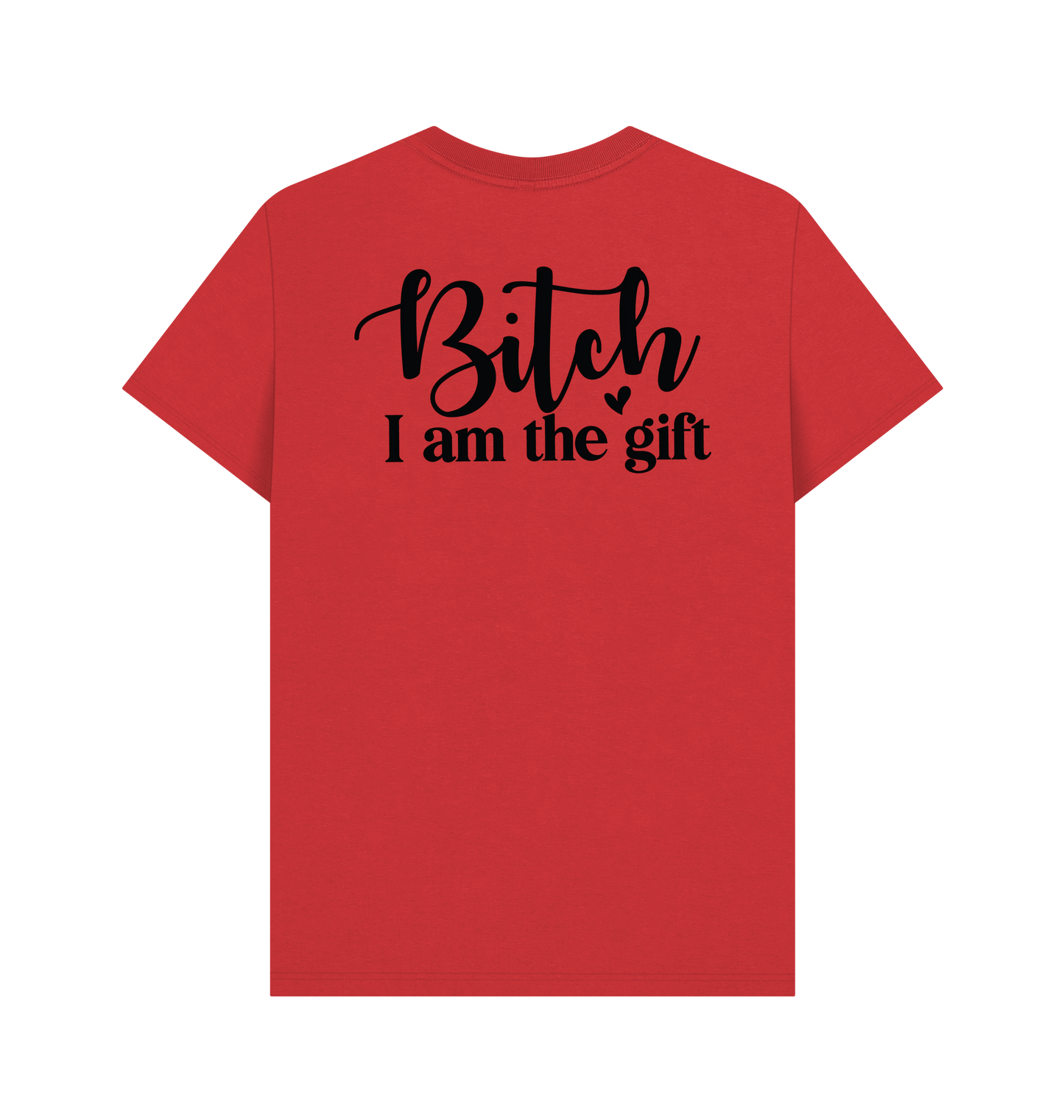 Red Printed T-shirt Back