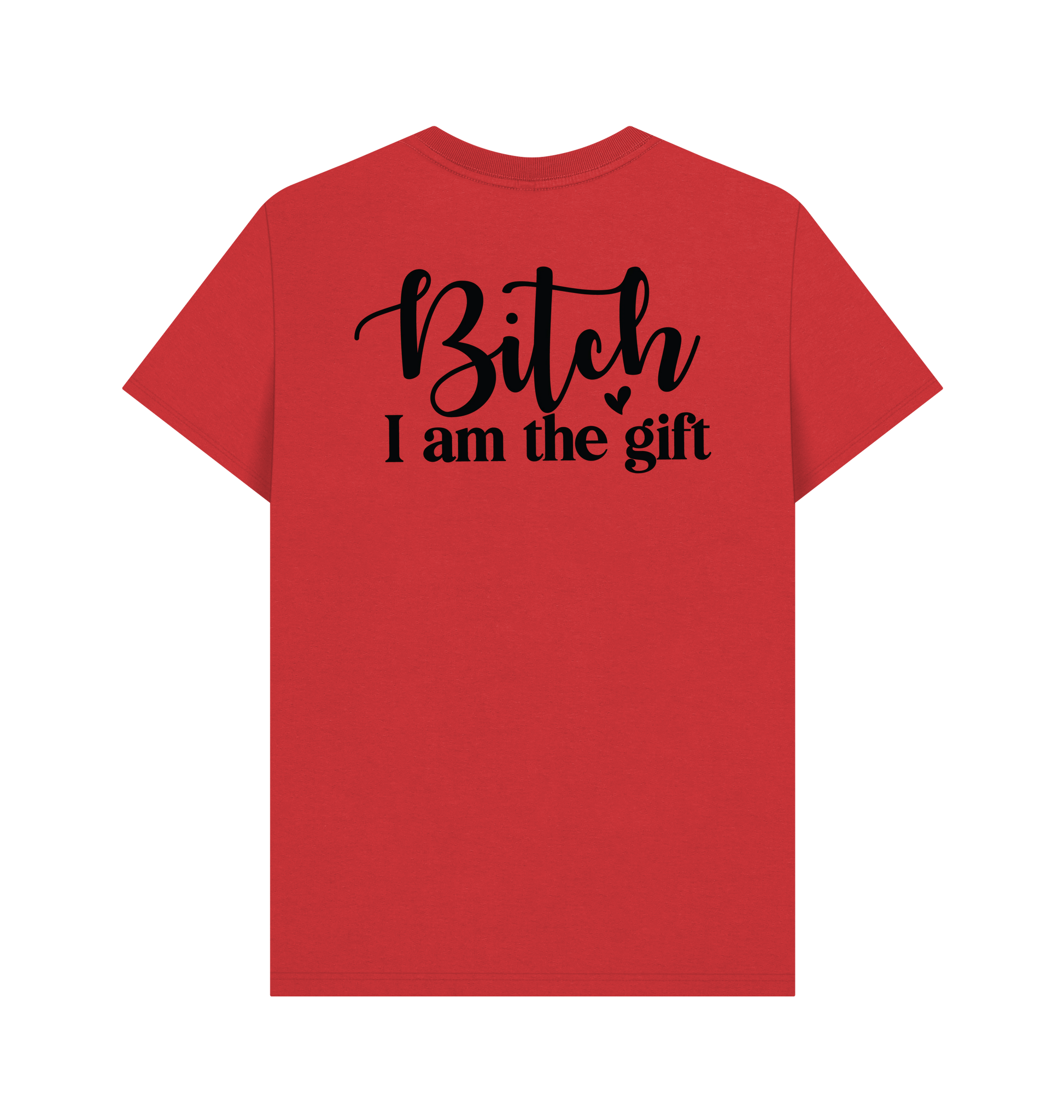 Red Printed T-shirt Back