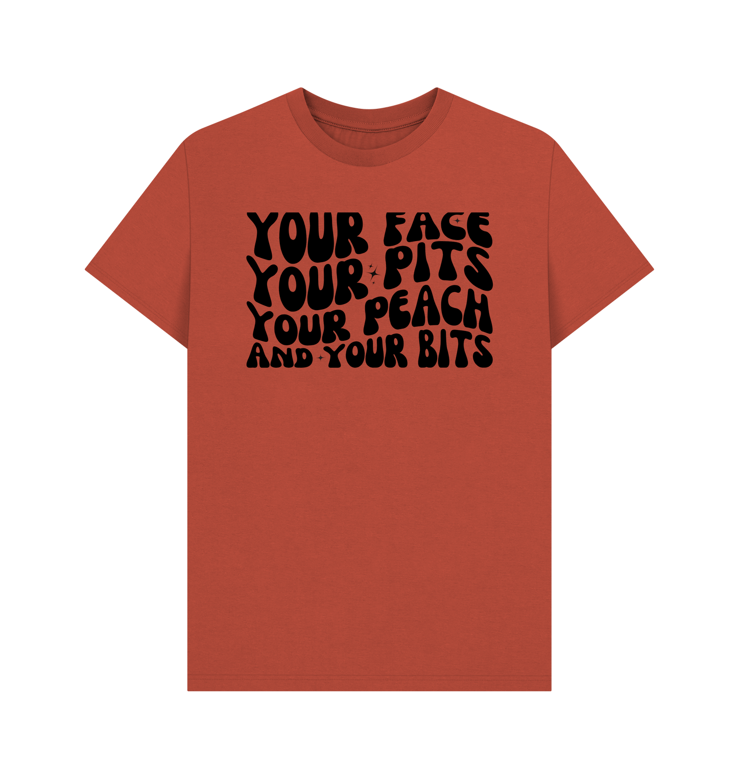 Rust Printed T-shirt Front