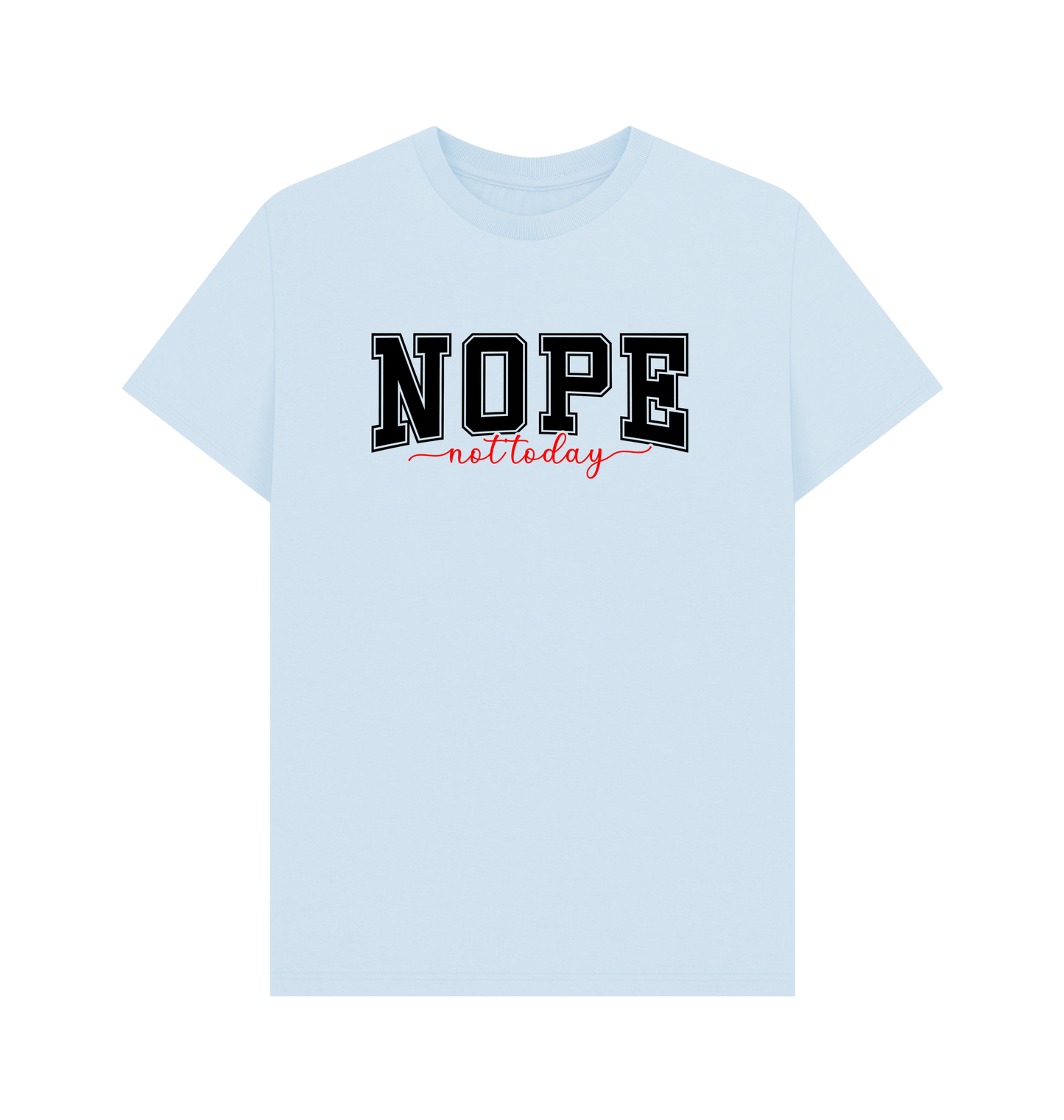 Sky Blue Printed T-shirt Front