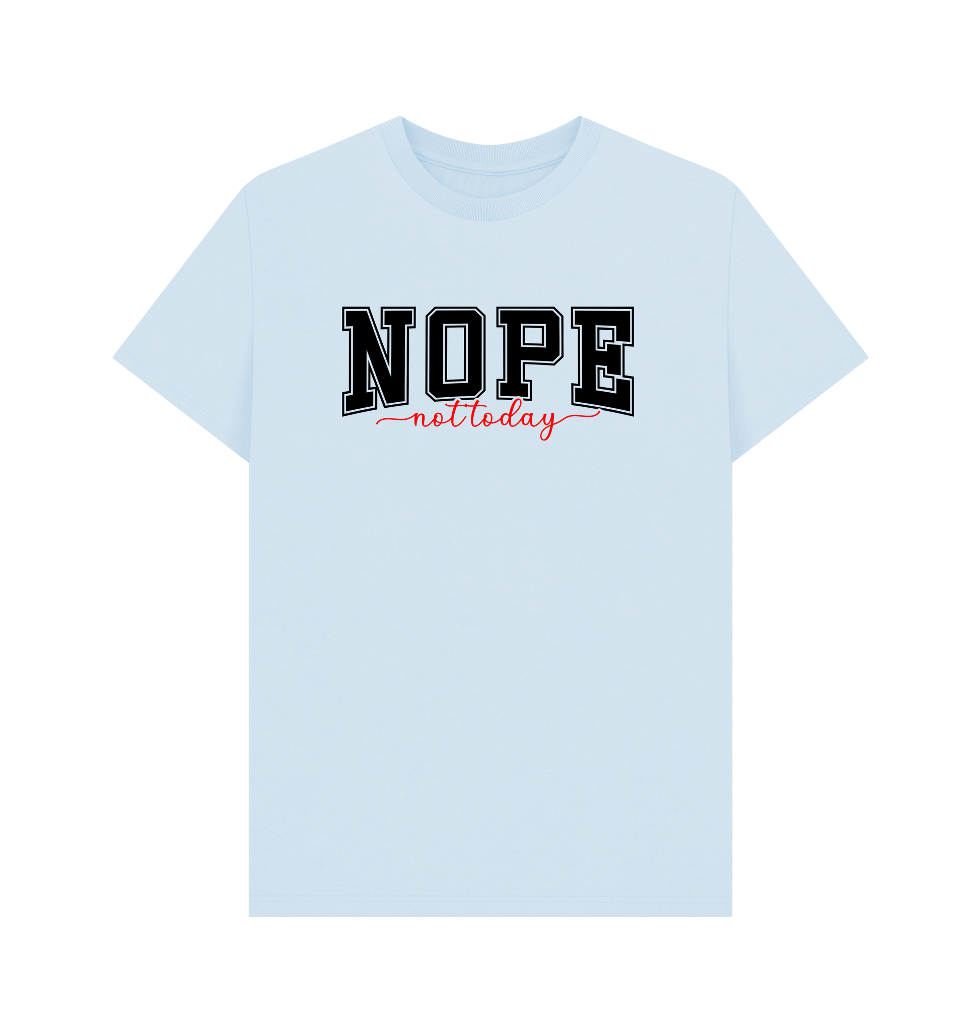 Sky Blue Printed T-shirt Front