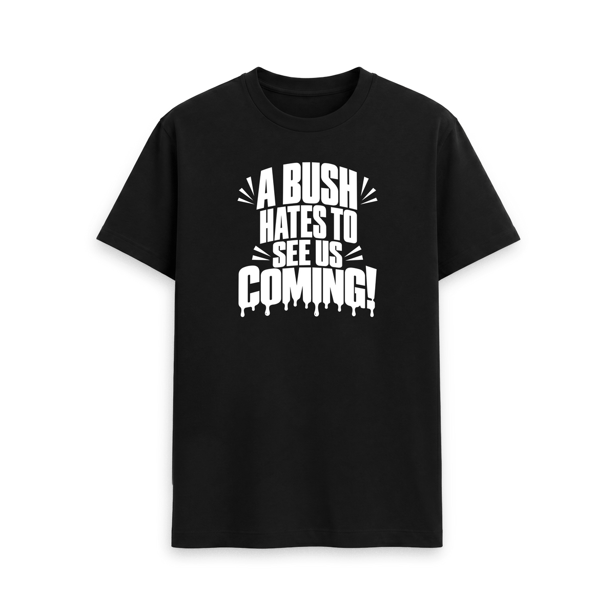 Black Printed T-shirt Front