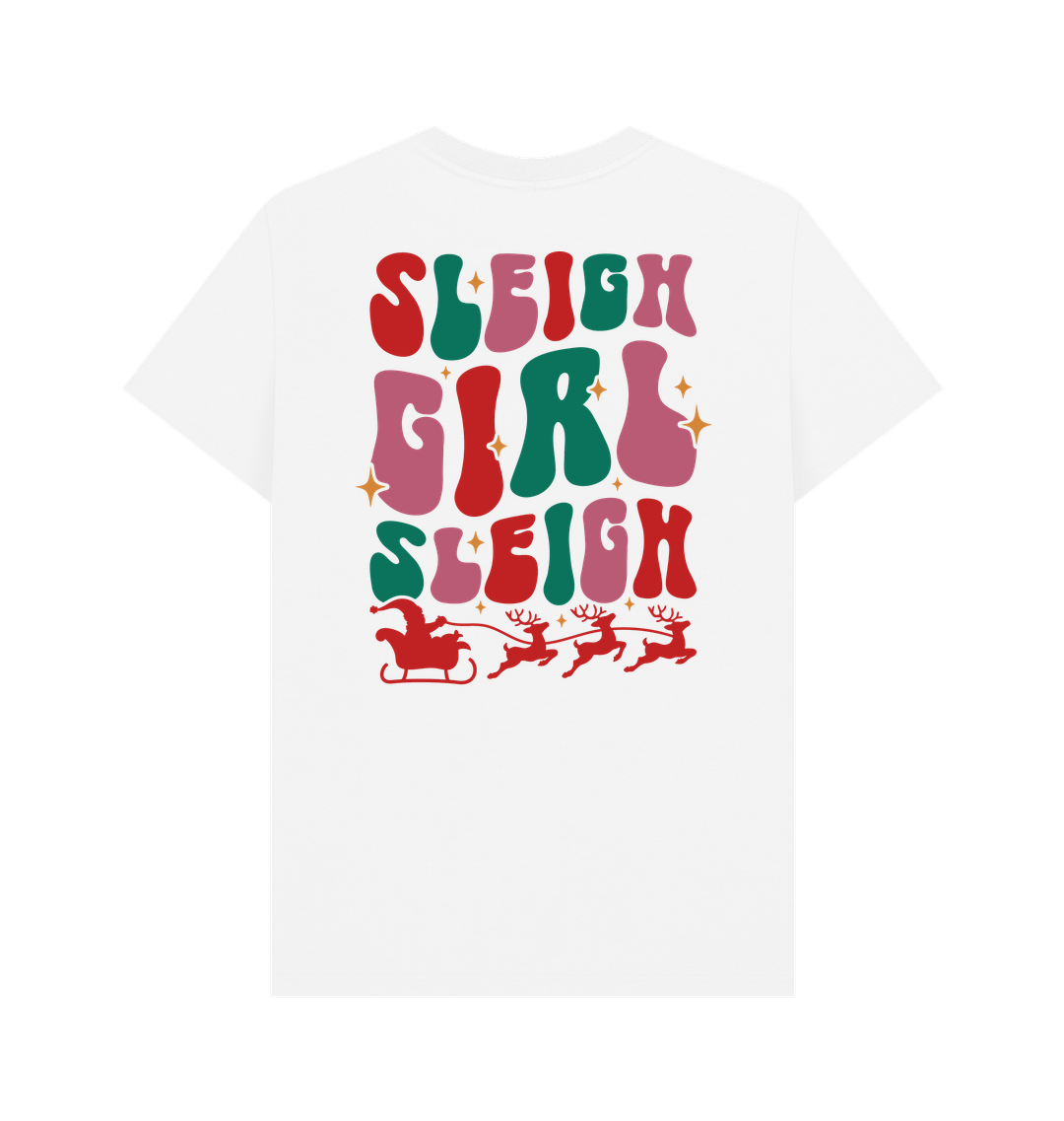 White Printed T-shirt Back