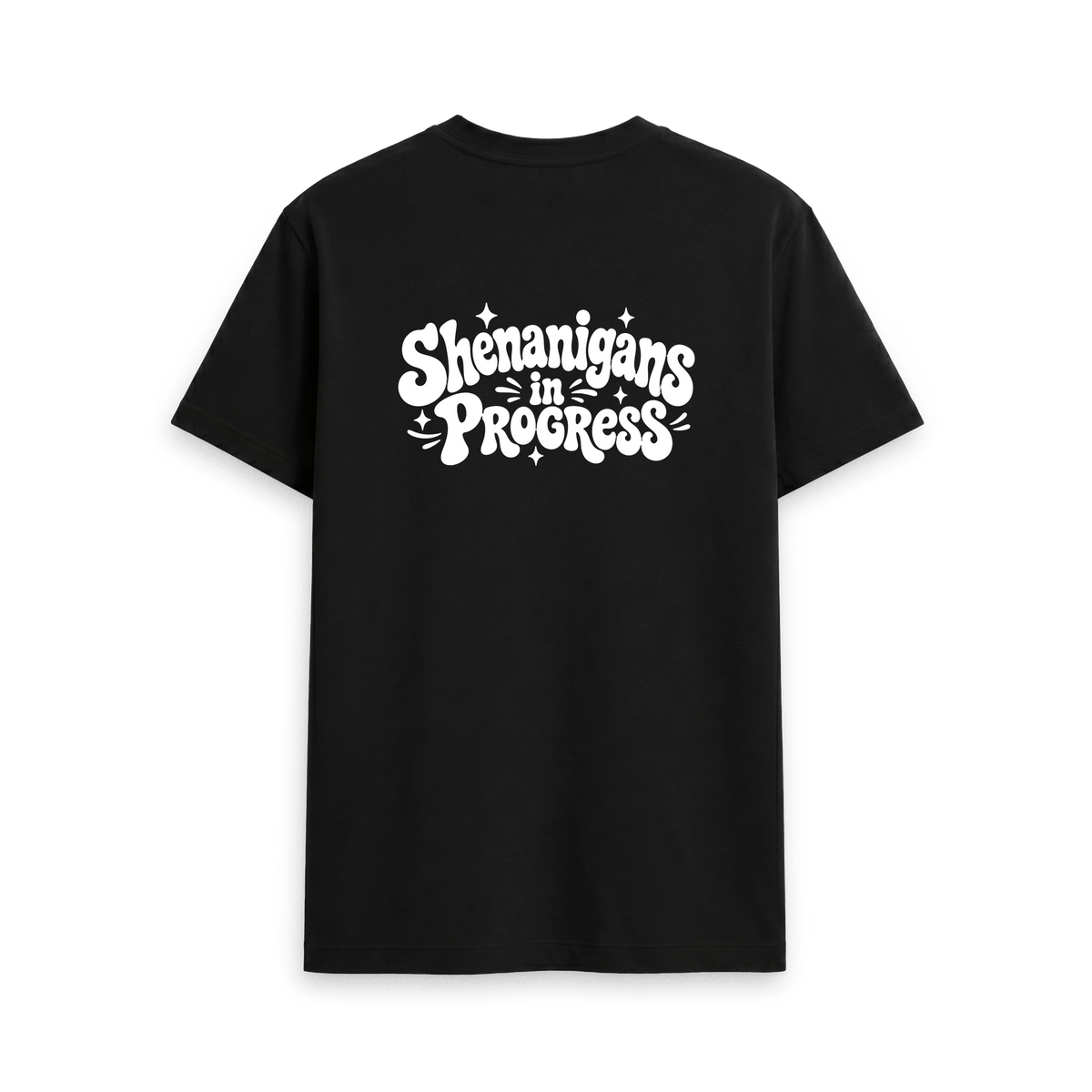 Black Printed T-shirt Back