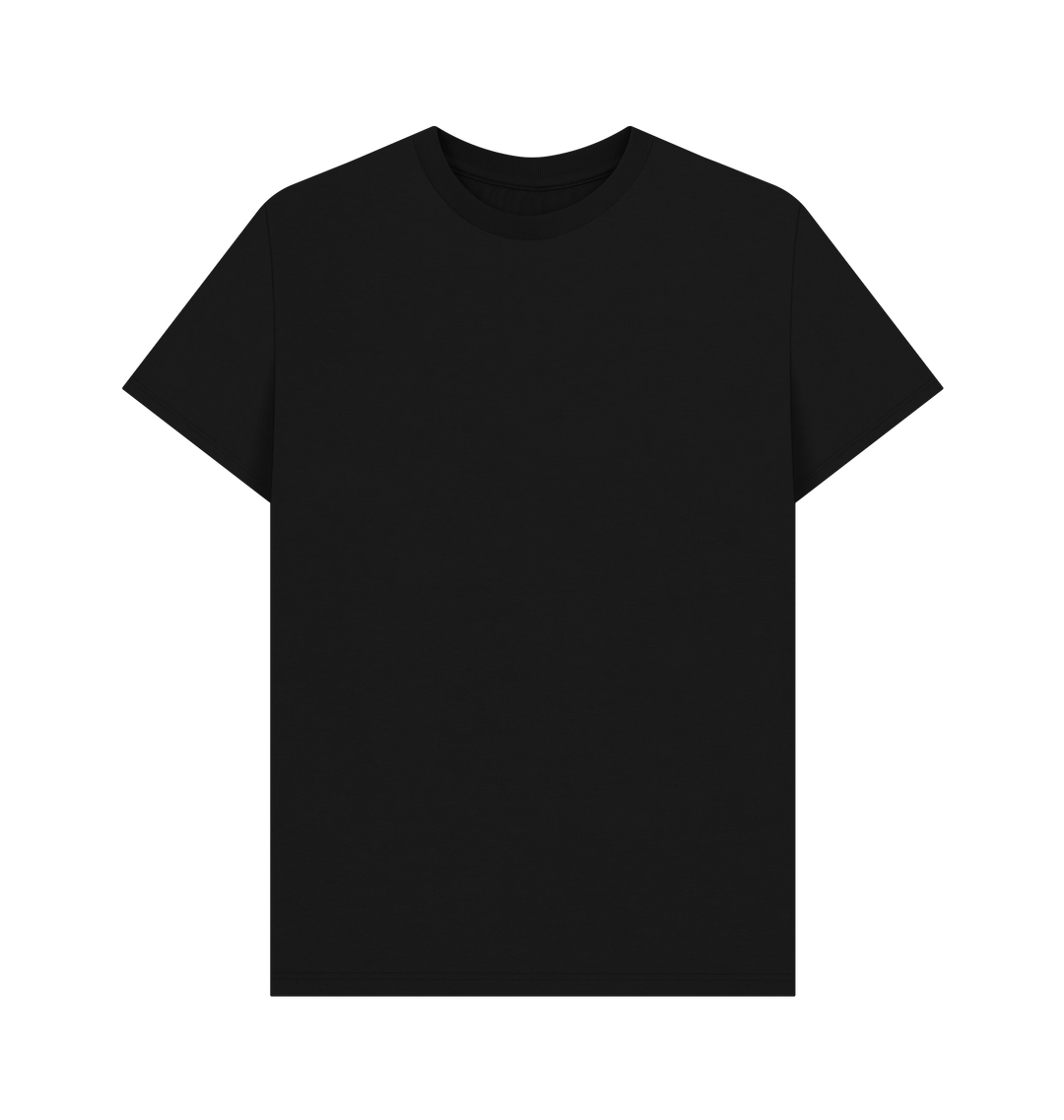 Black Printed T-shirt Front