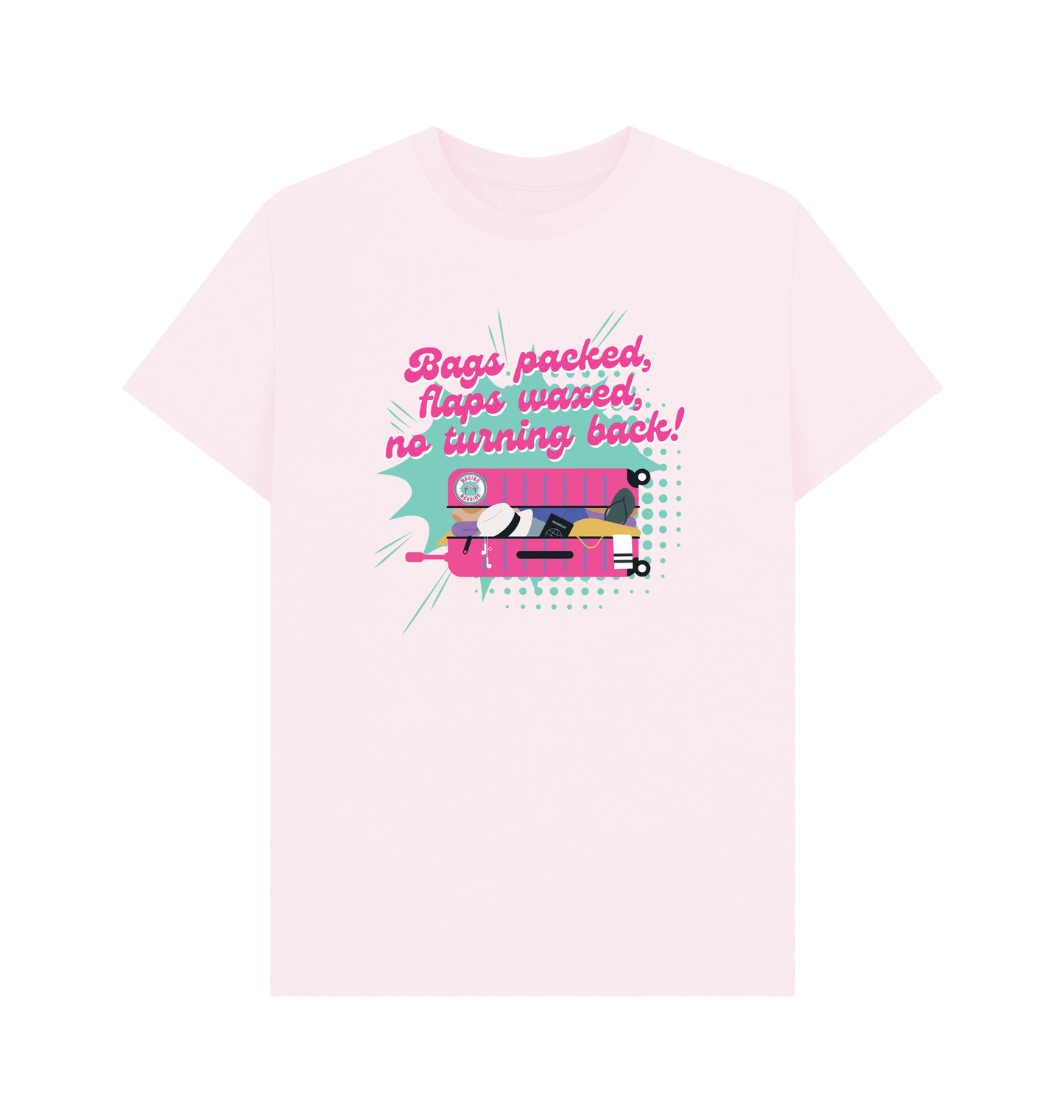 Pink Printed T-shirt Front