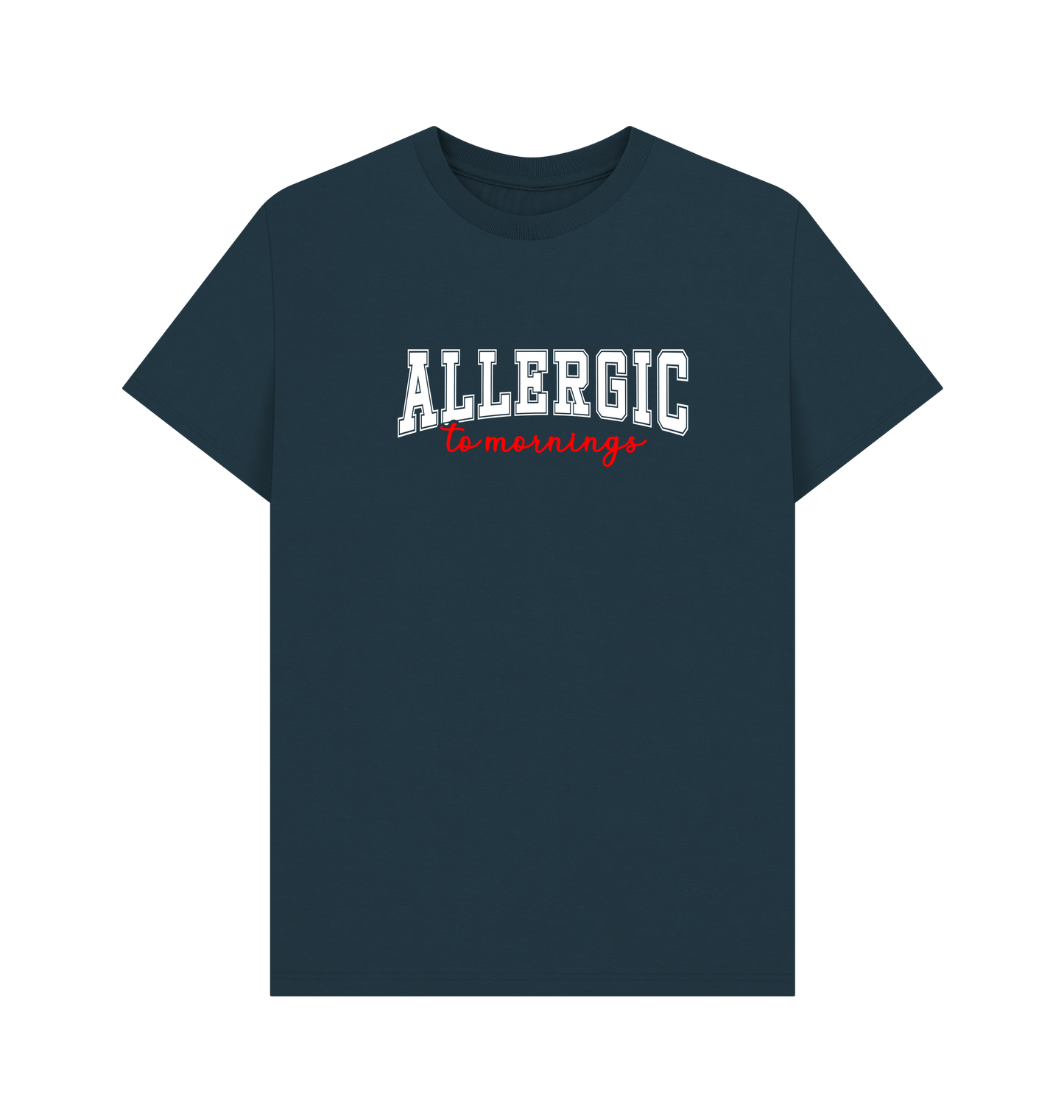 Denim Blue Printed T-shirt Front