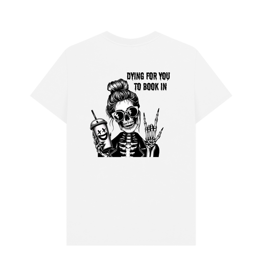 White Printed T-shirt Back