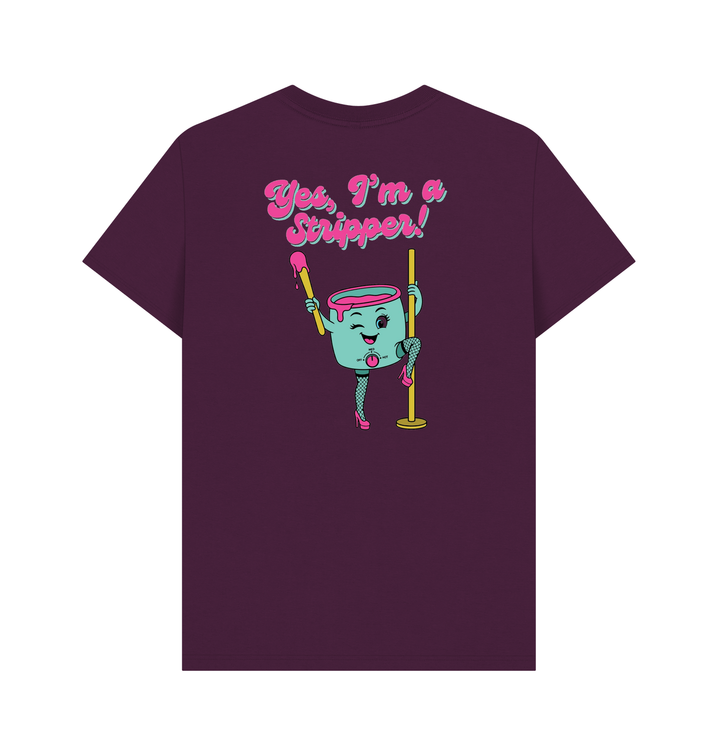 Purple Printed T-shirt Back