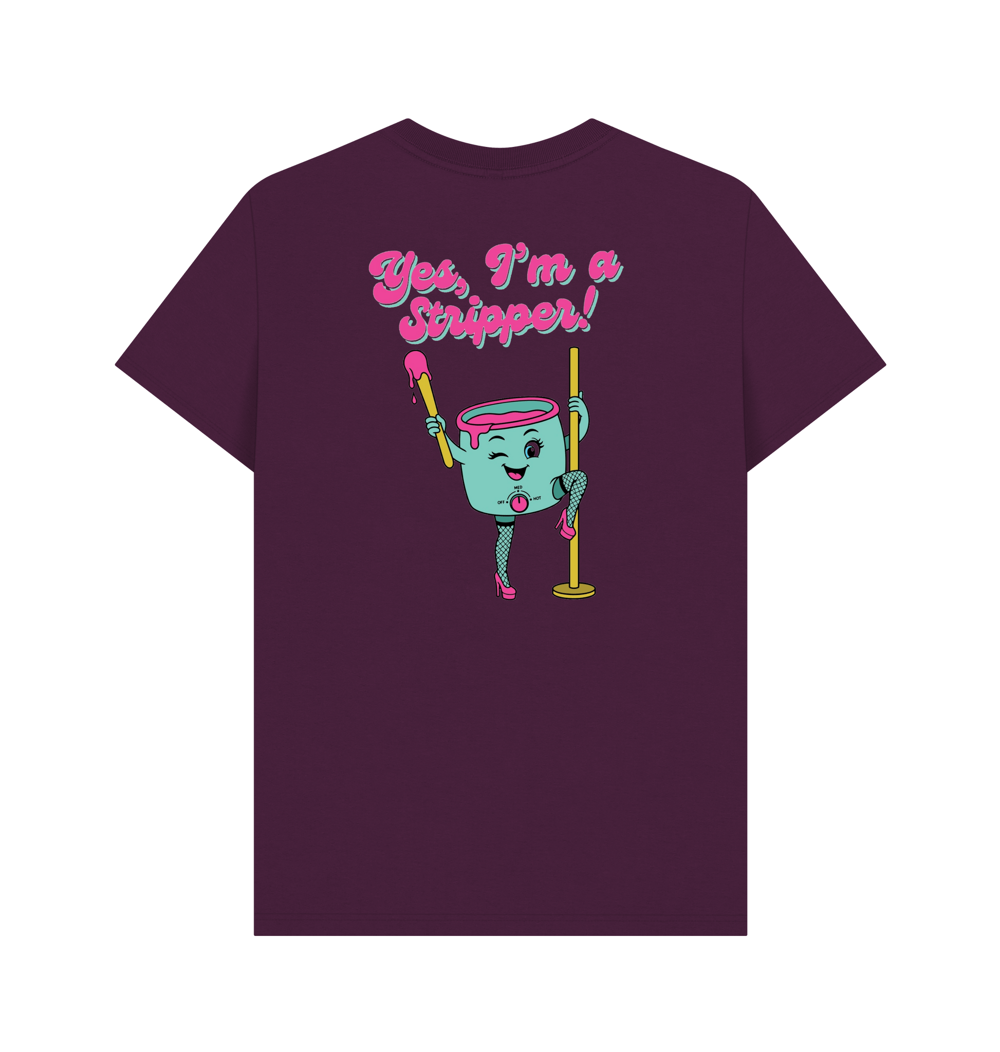 Purple Printed T-shirt Back