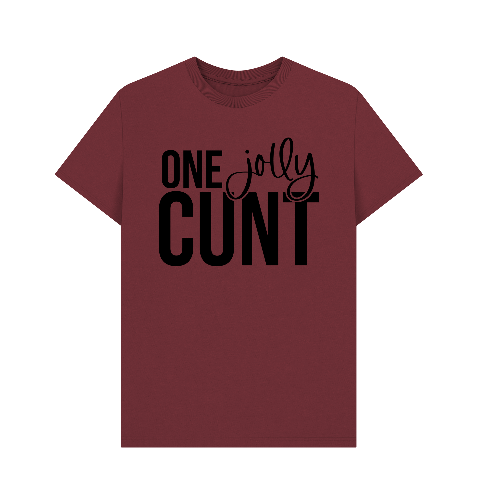Red Wine Printed T-shirt Front