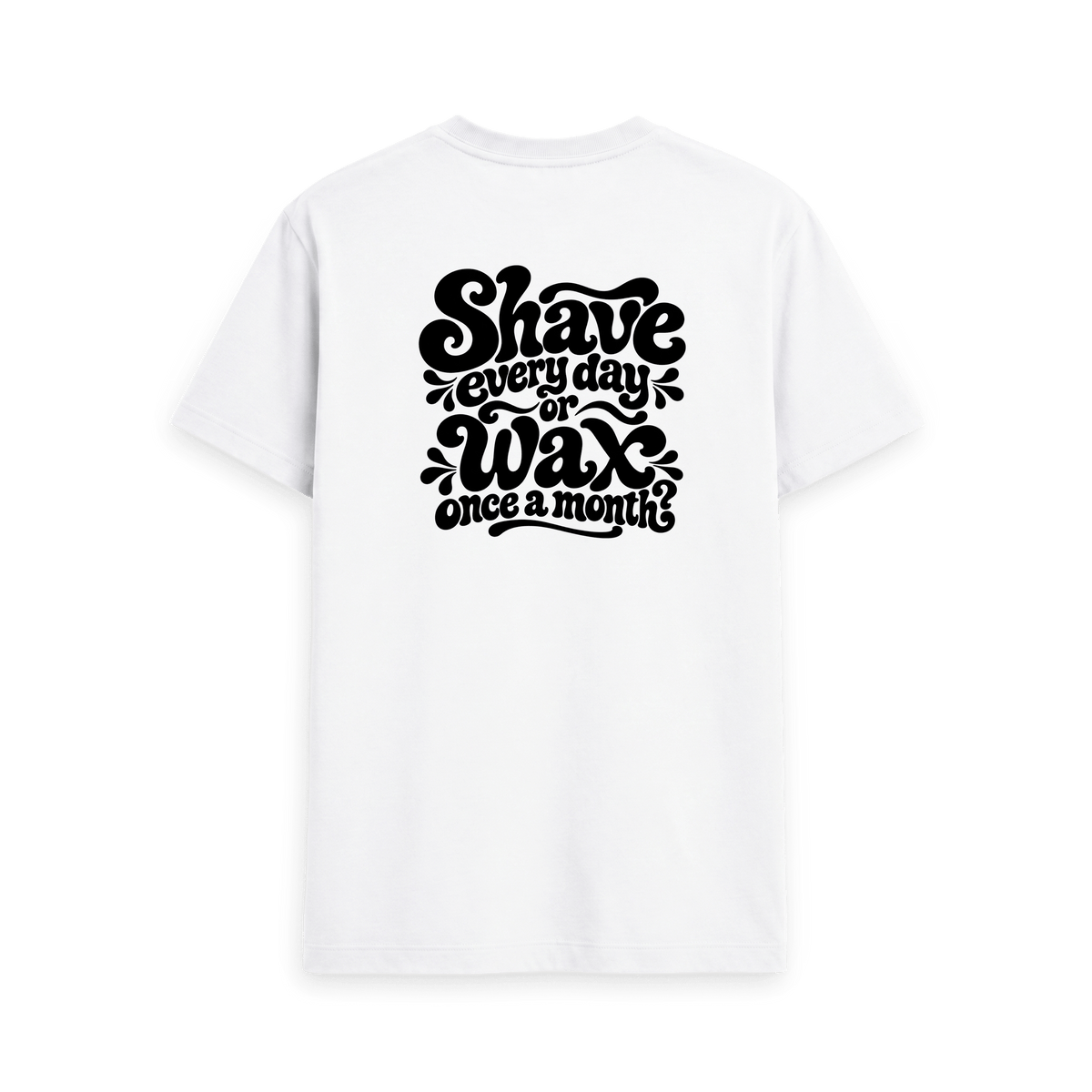 White Printed T-shirt Back