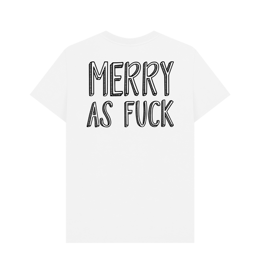 White Printed T-shirt Back