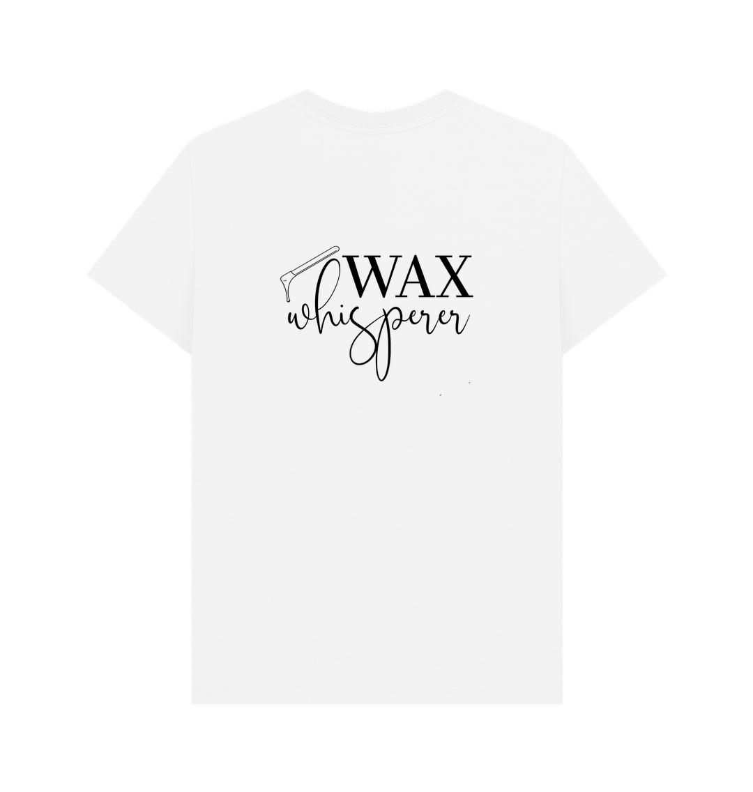 White BACK DESIGN - WAX WHISPERER