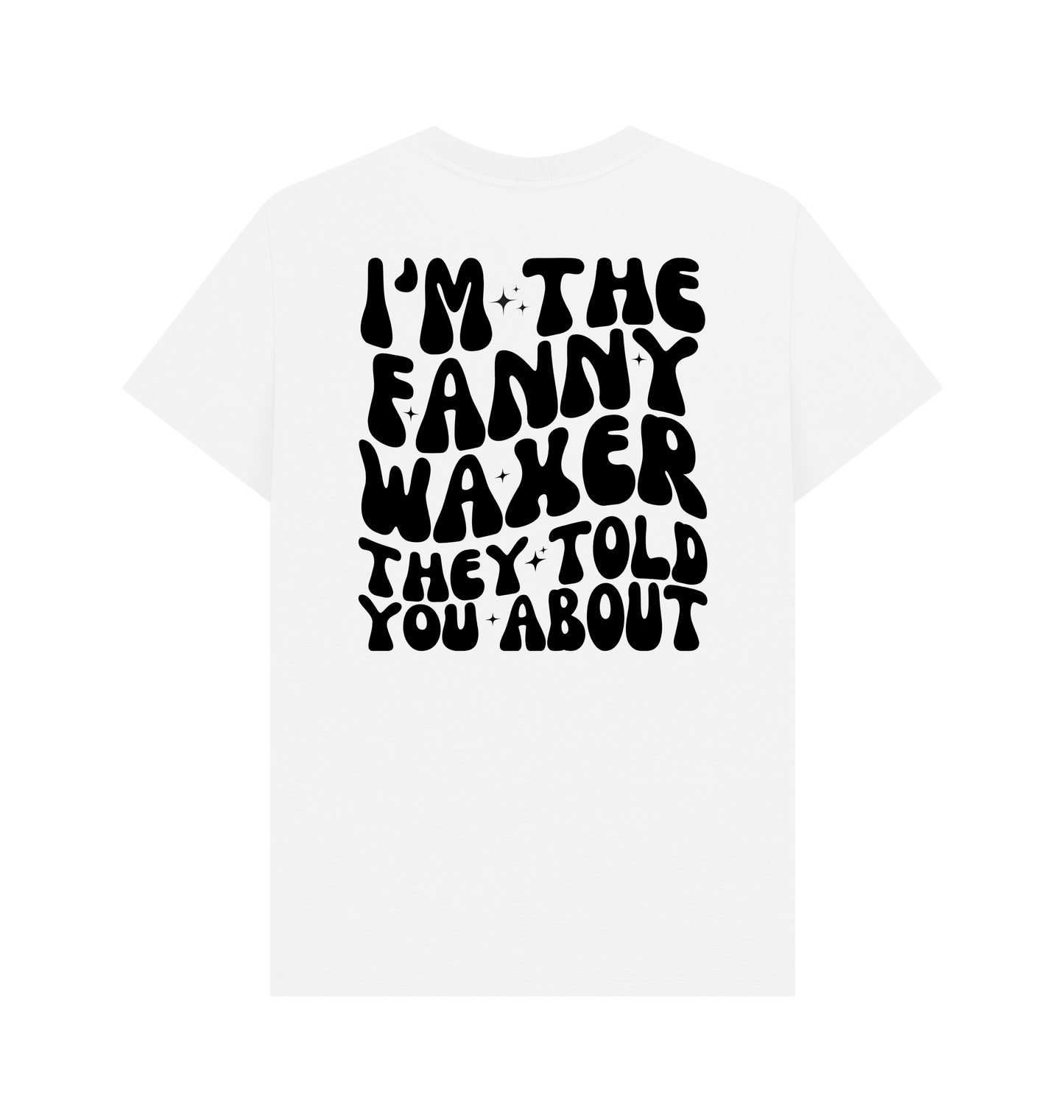 White Printed T-shirt Back