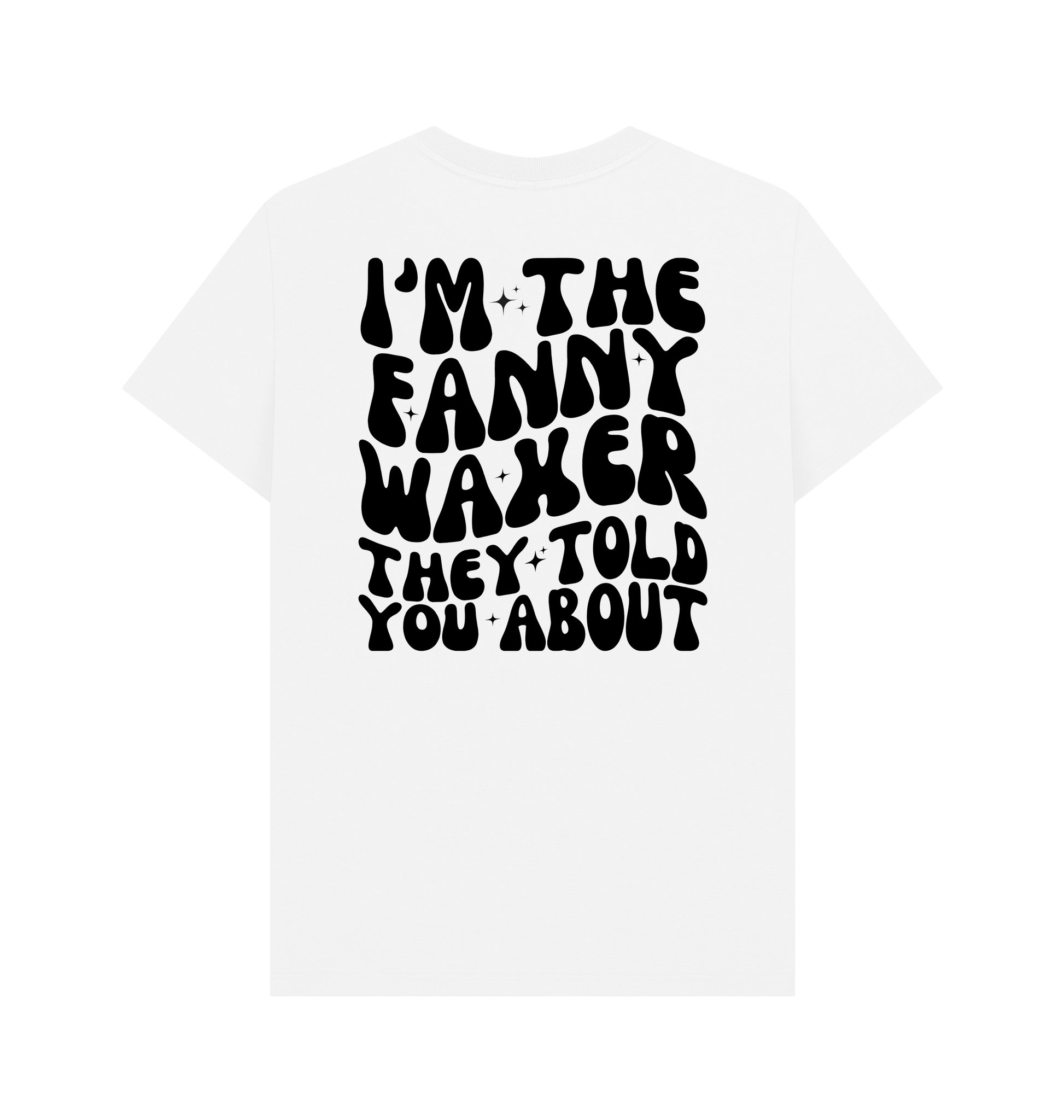 White Printed T-shirt Back