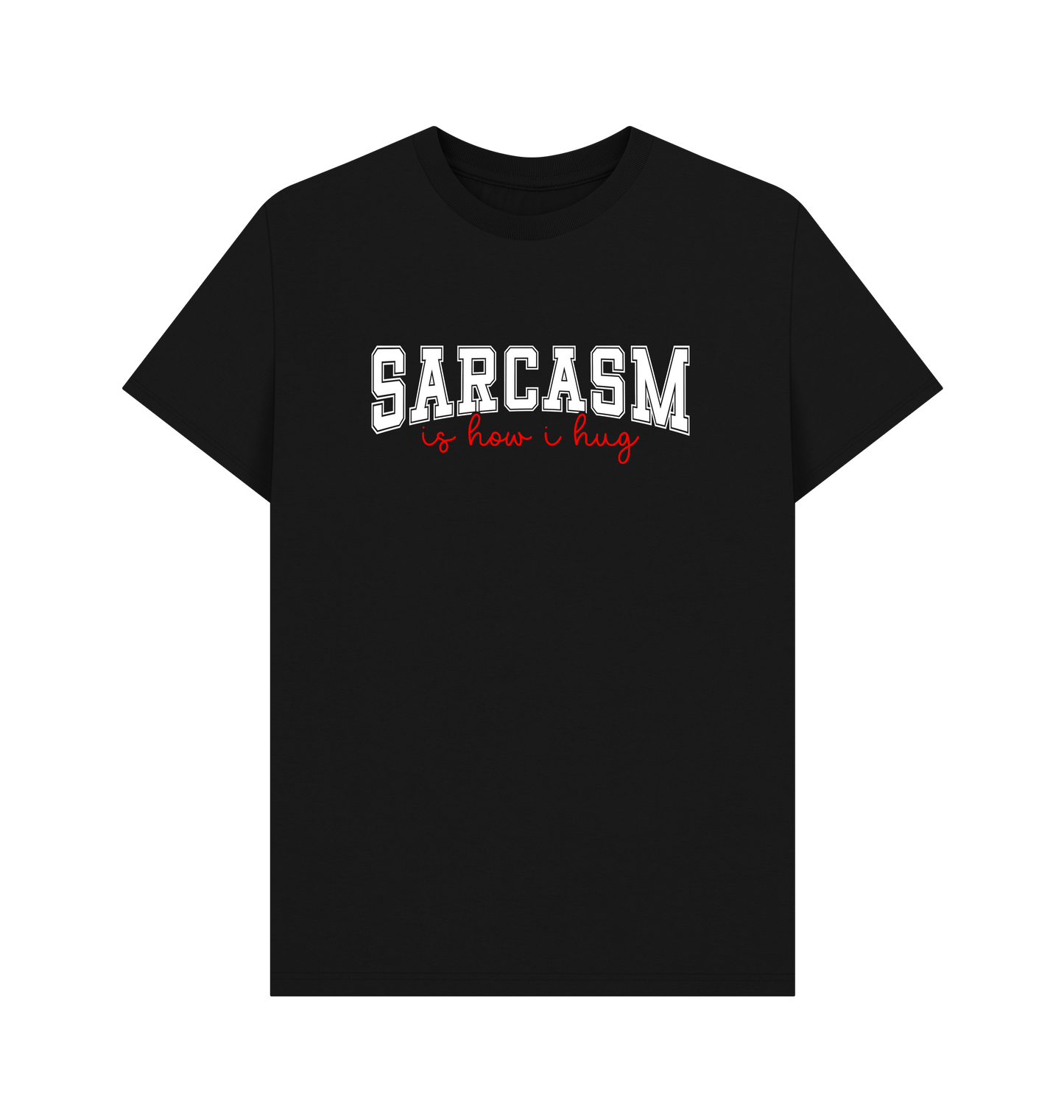 Black Printed T-shirt Front