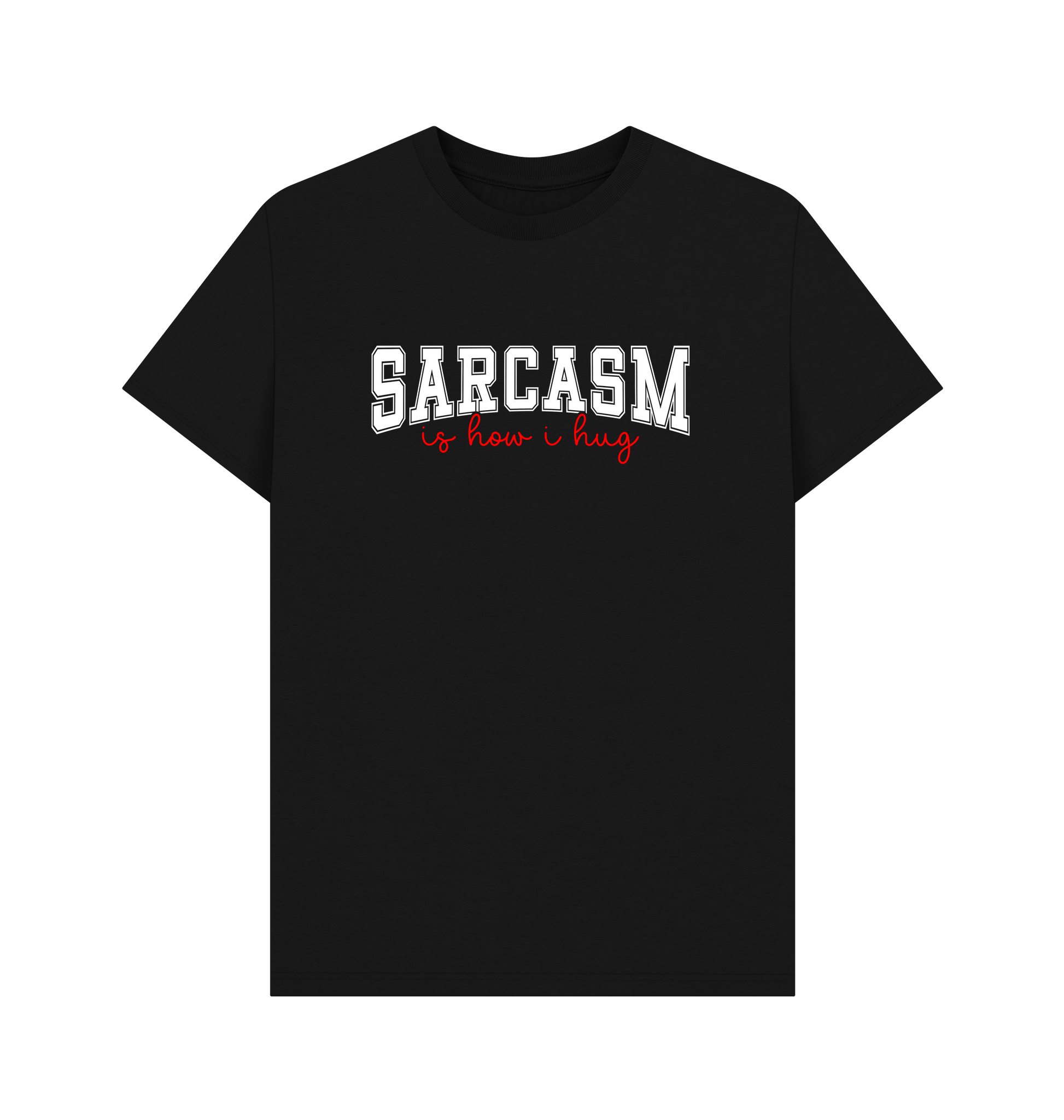 Black Printed T-shirt Front