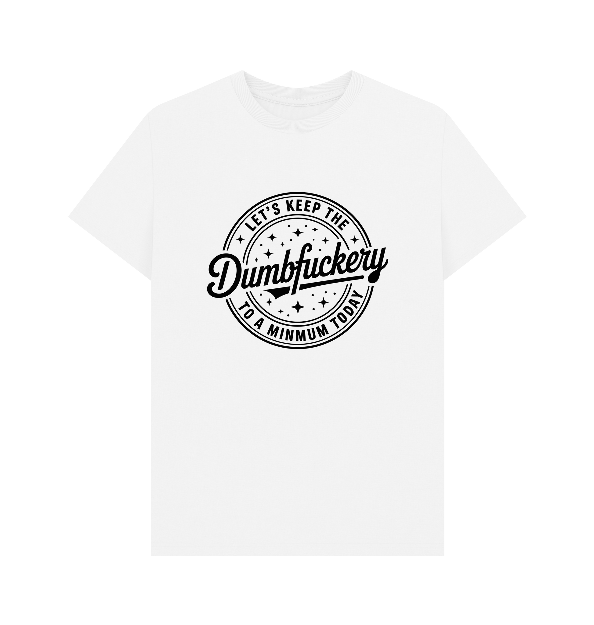 White Printed T-shirt Front