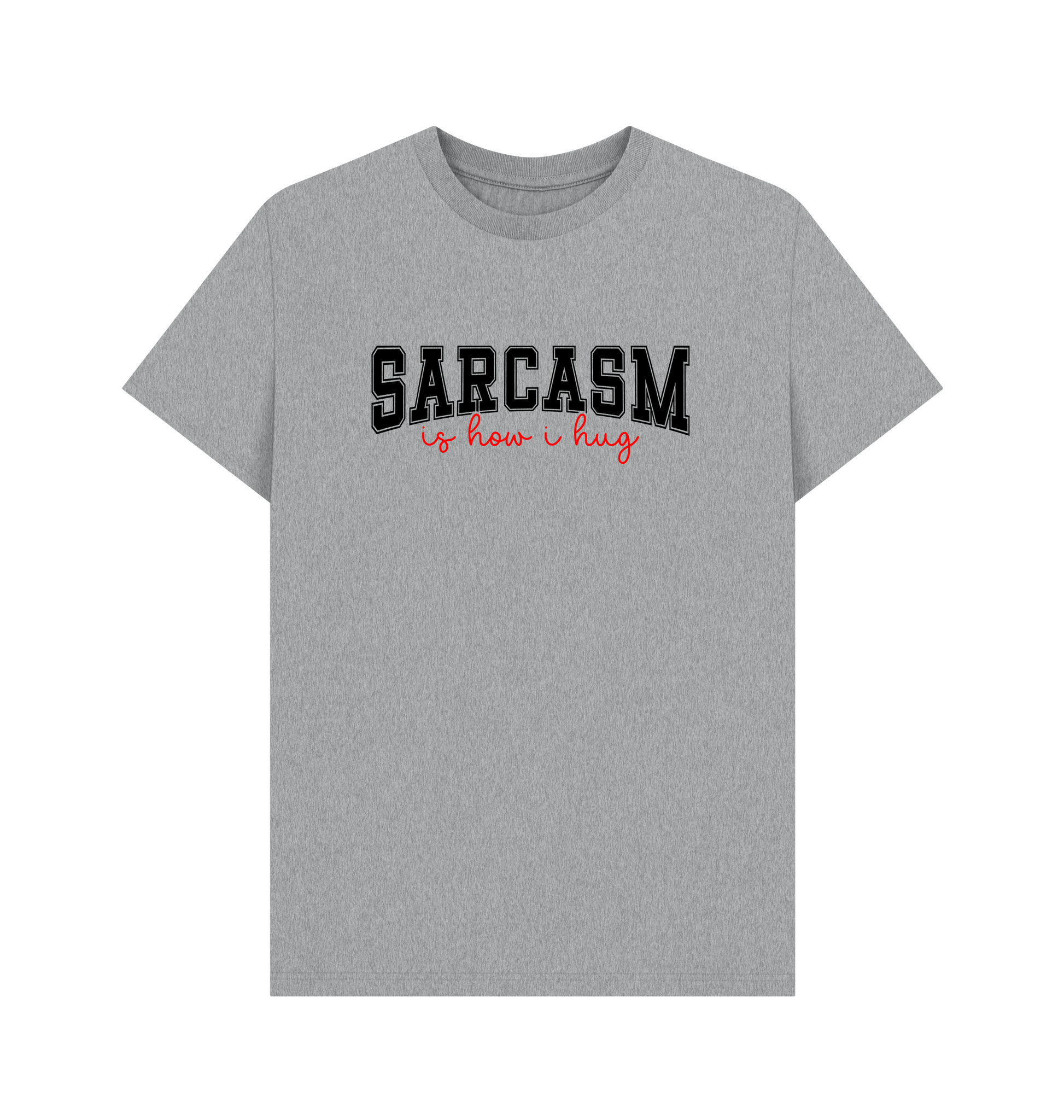 Athletic Grey Printed T-shirt Front