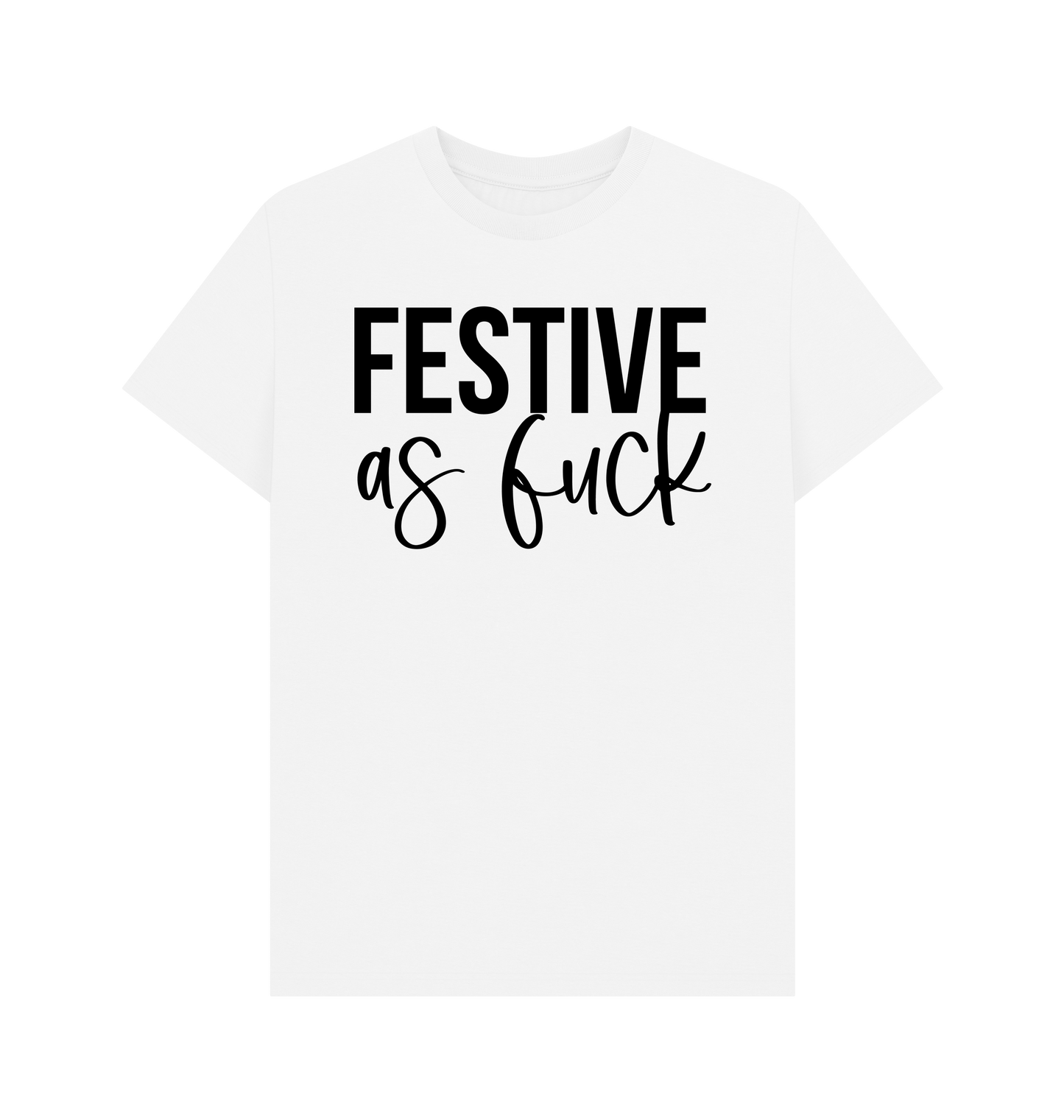 White Printed T-shirt Front