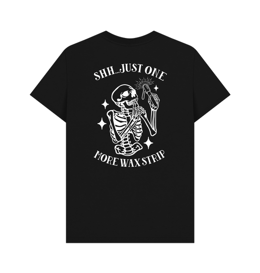Black BACK DESIGN - JUST ONE MORE STRIP white