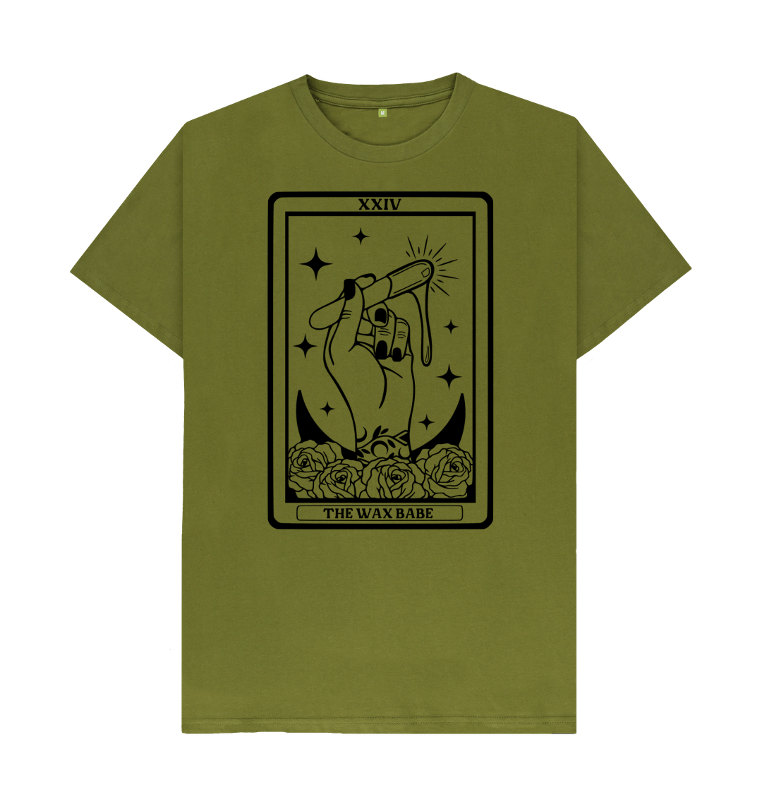 Moss Green Printed T-shirt Front