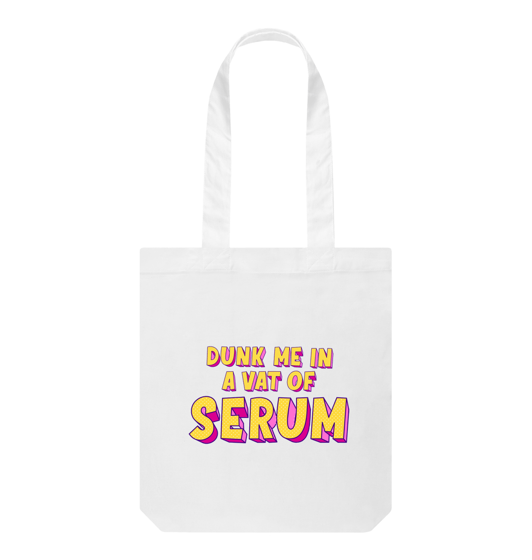 White Printed Bag Front