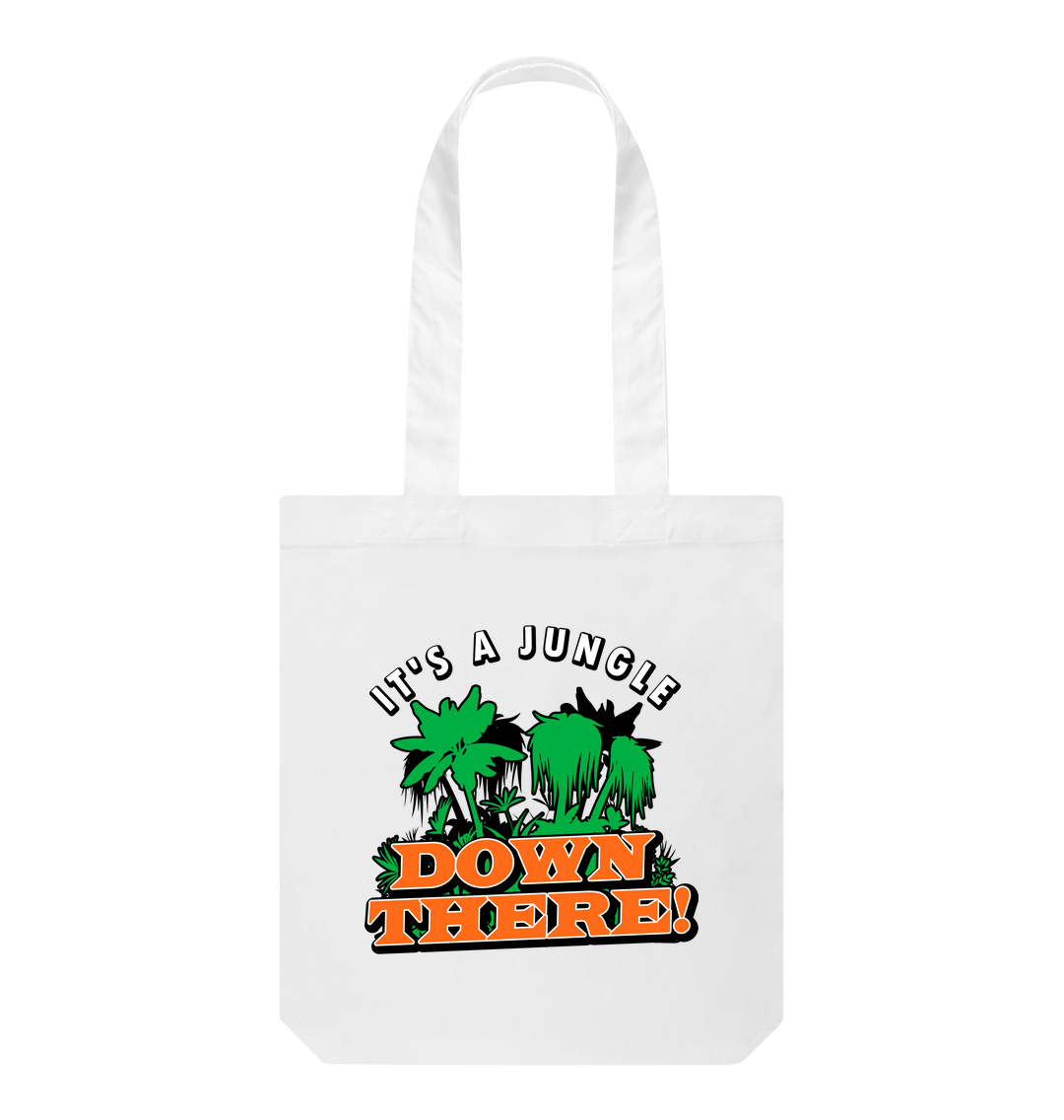 White Printed Bag Front