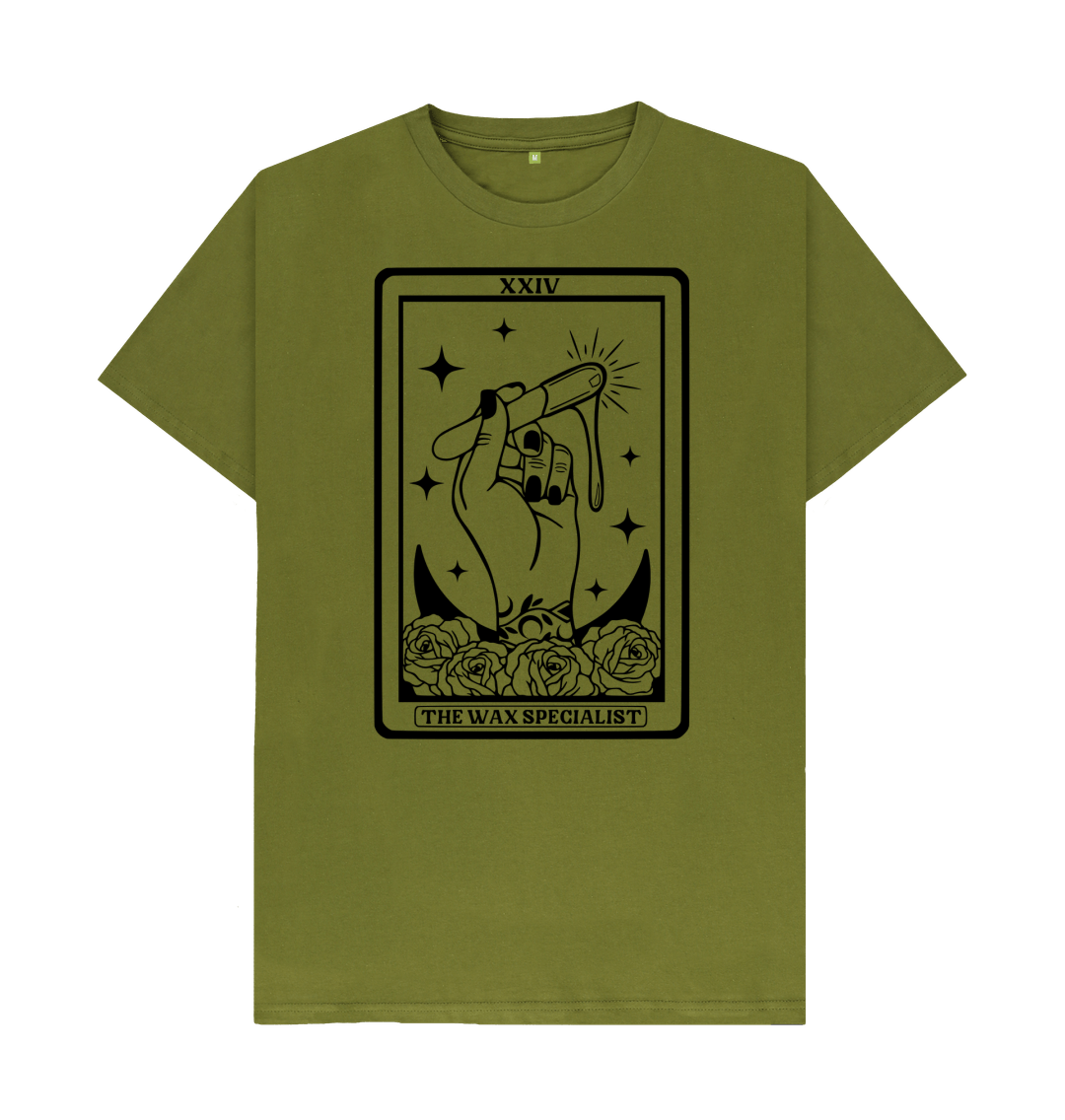 Moss Green Printed T-shirt Front