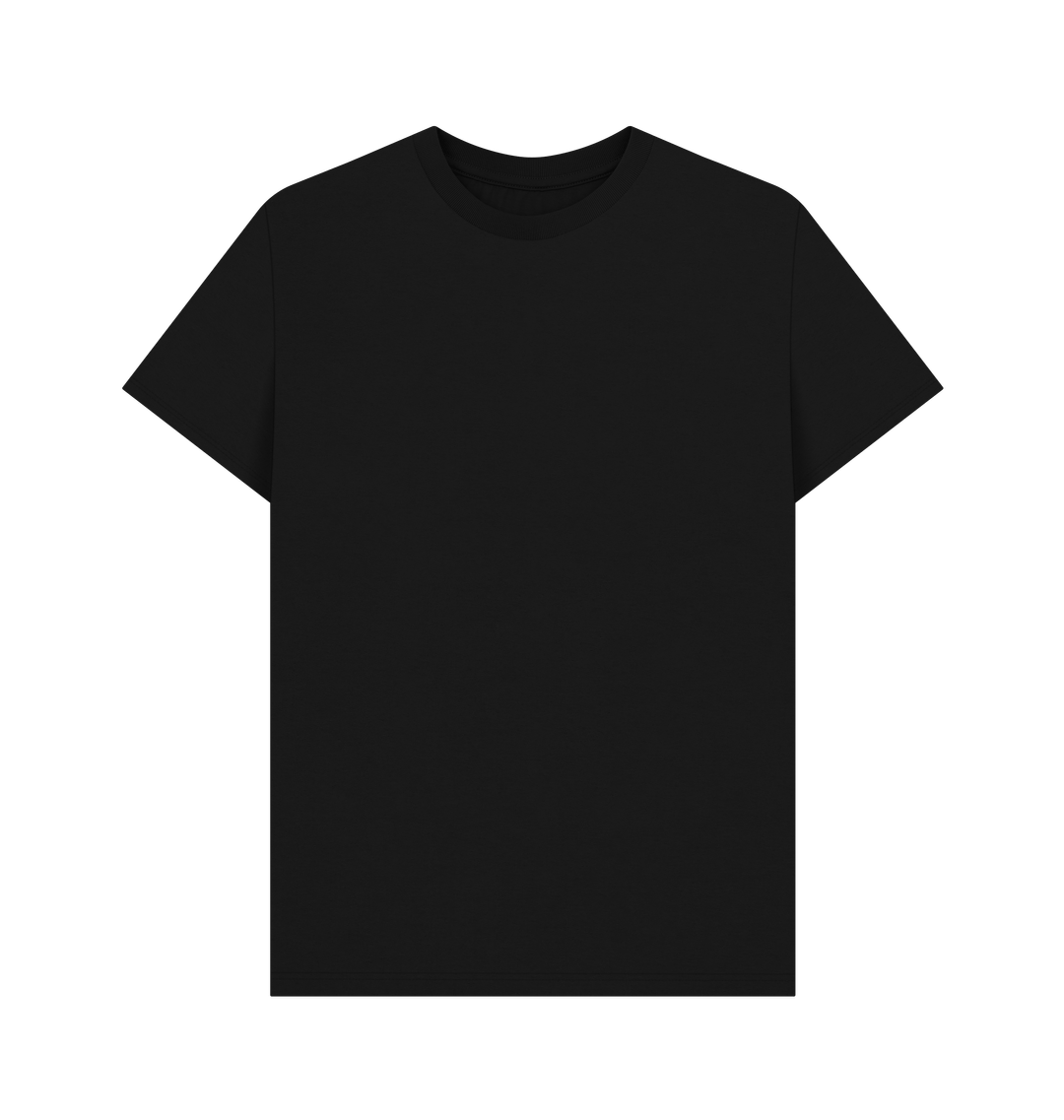 Black Printed T-shirt Front