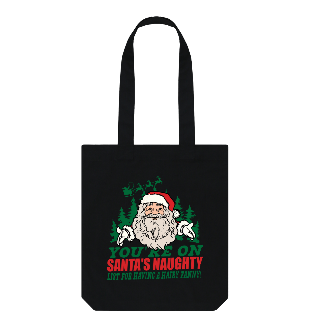 Black Printed Bag Front