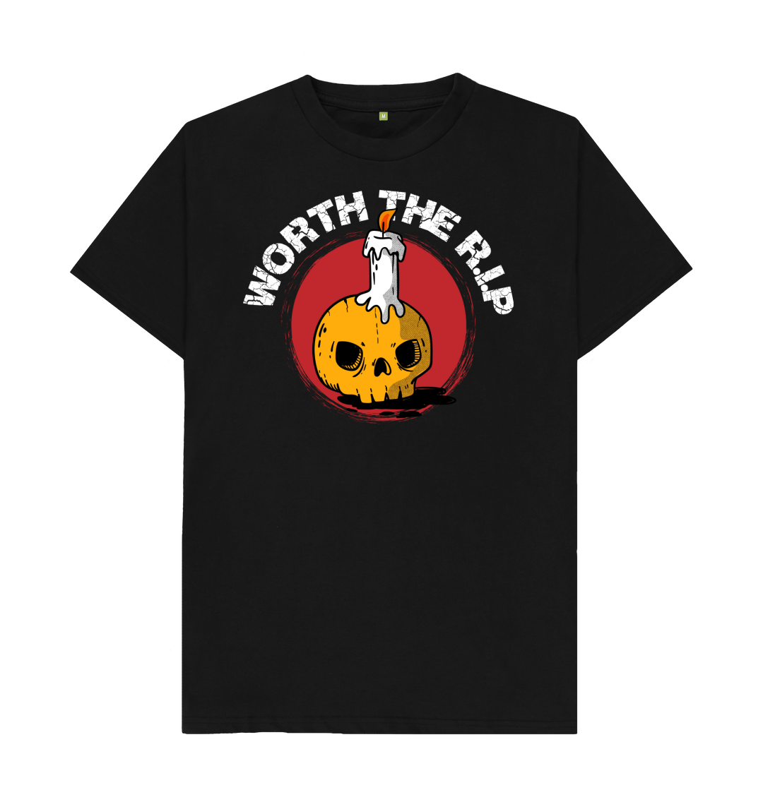 Black Printed T-shirt Front