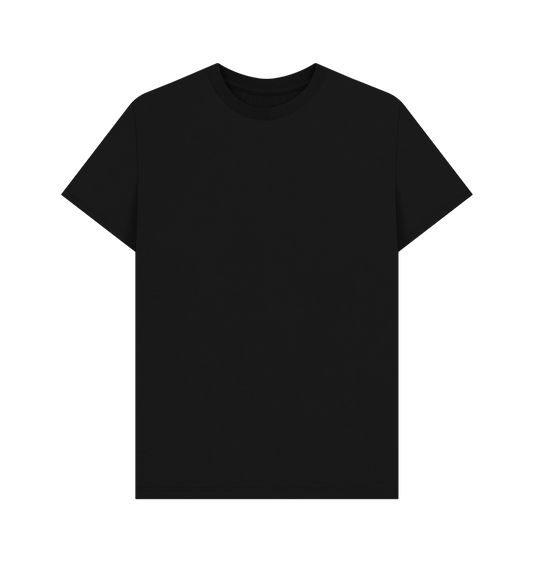 Black Printed T-shirt Front
