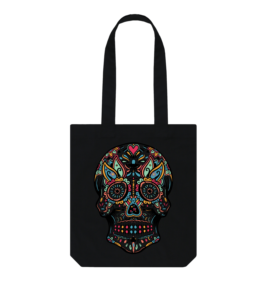 Black Printed Bag Front