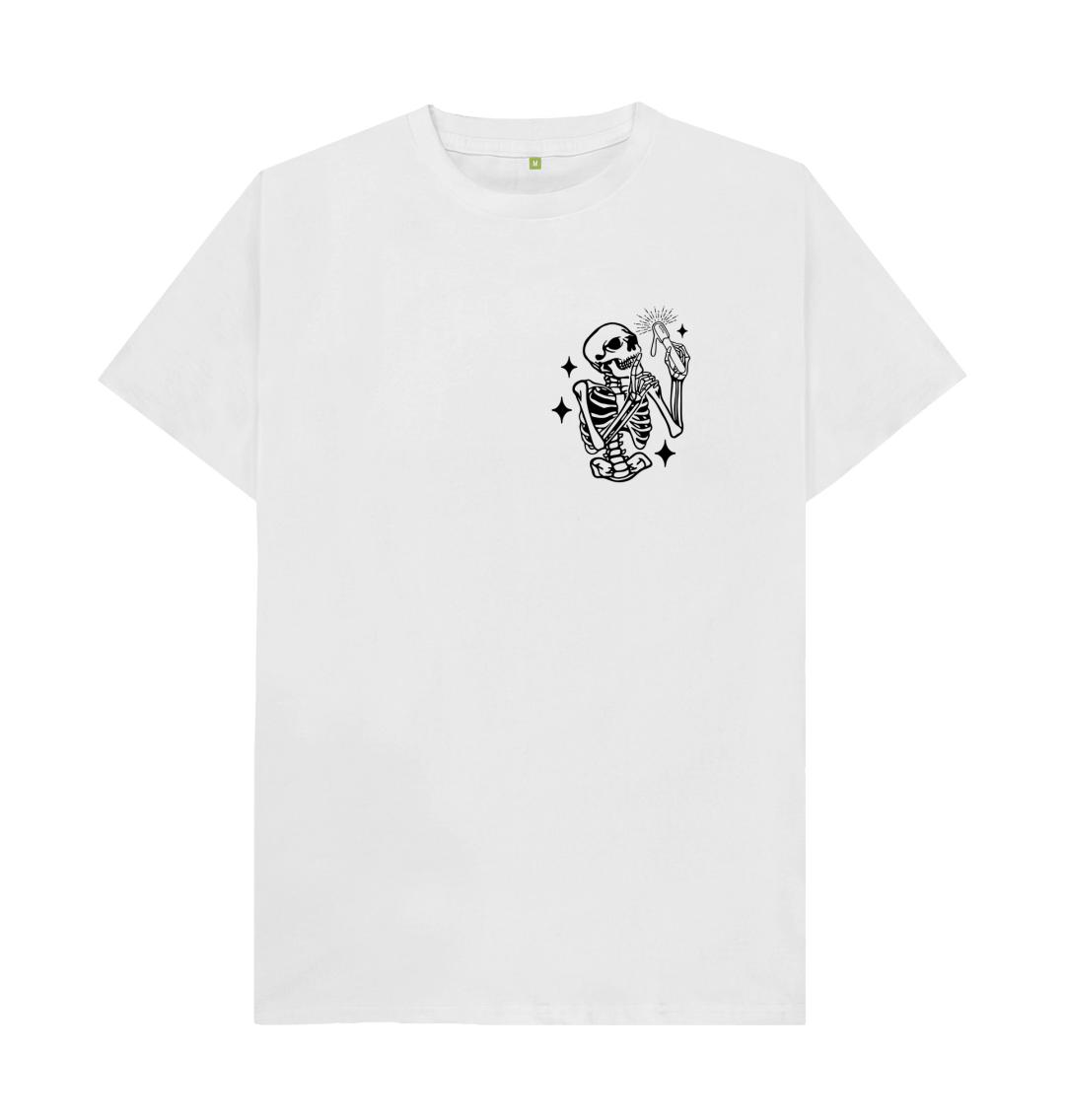 White Printed T-shirt Front