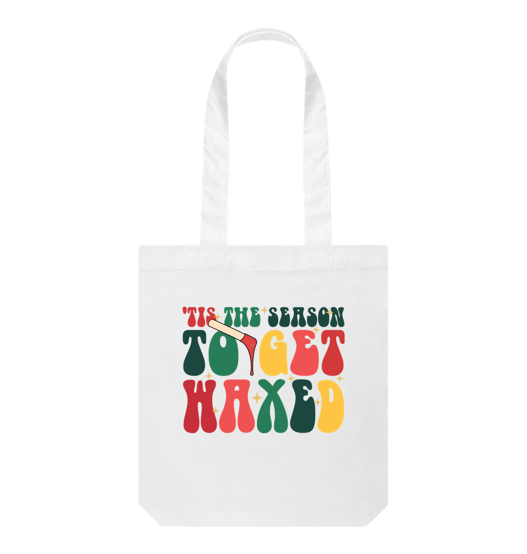 White Printed Bag Front