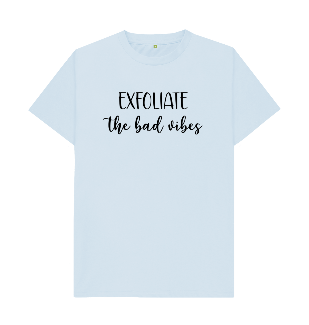 Sky Blue Printed T-shirt Front