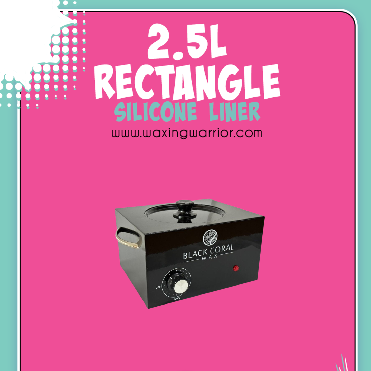 2.5 litres/5lbs RECTANGLE WAXING WARRIOR LINER