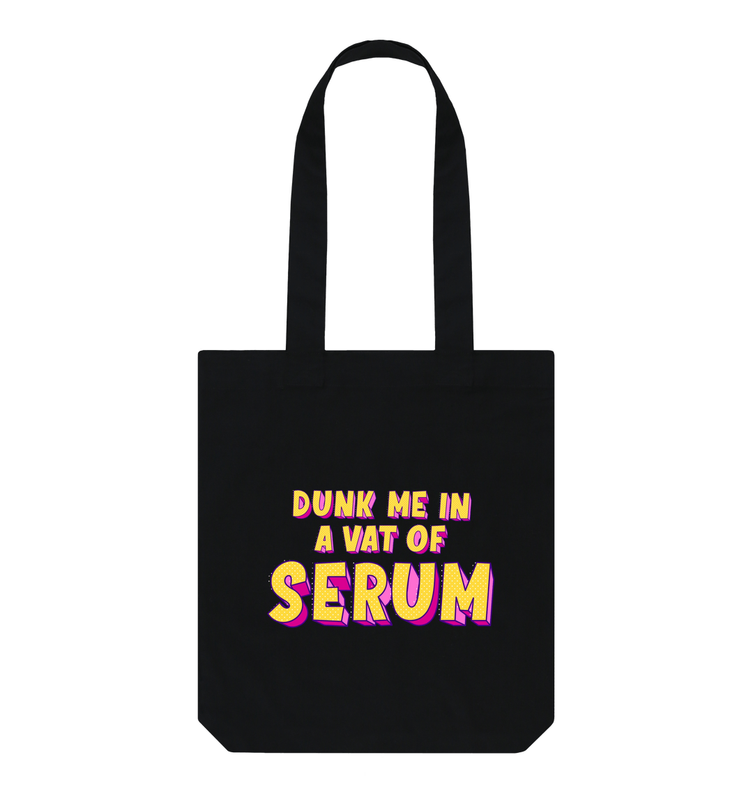 Black Printed Bag Front